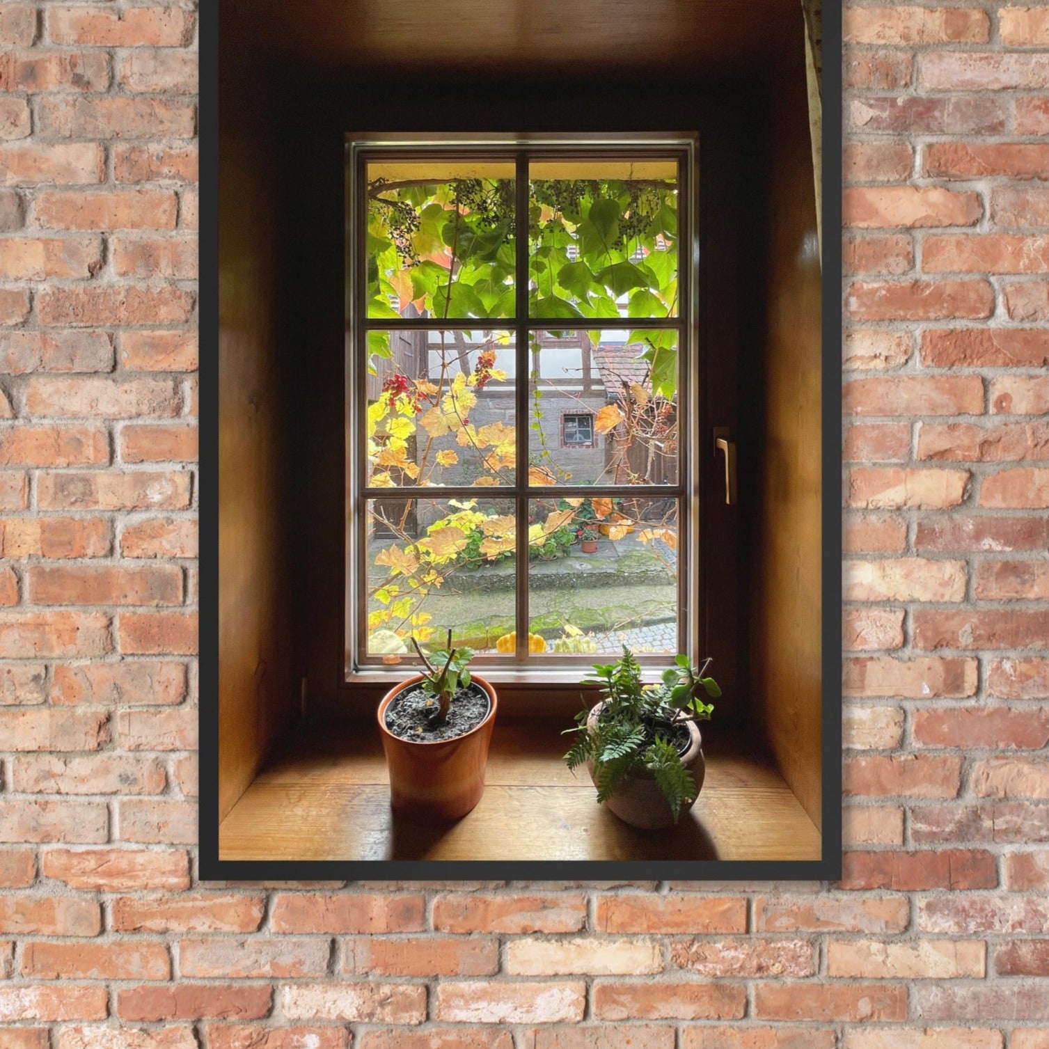 Herbstfenster Margersdorf | Posters wanddecoratie | Muurdecoratie kunst | Visuele kunstwerken muurposter