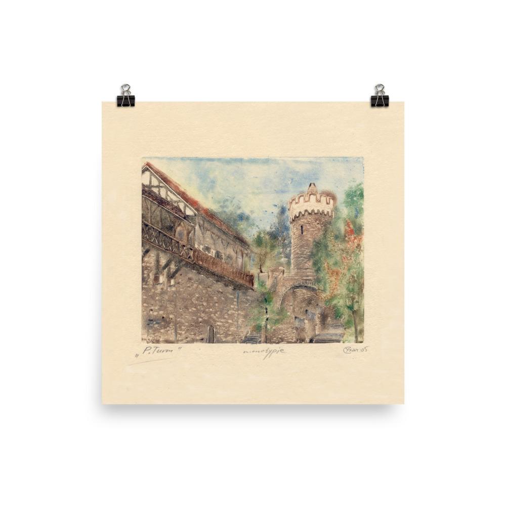 Jena Pulverturm Poster | Muurdecoratie | Wanddecoratie | Posters | Kunst | Huis en tuin