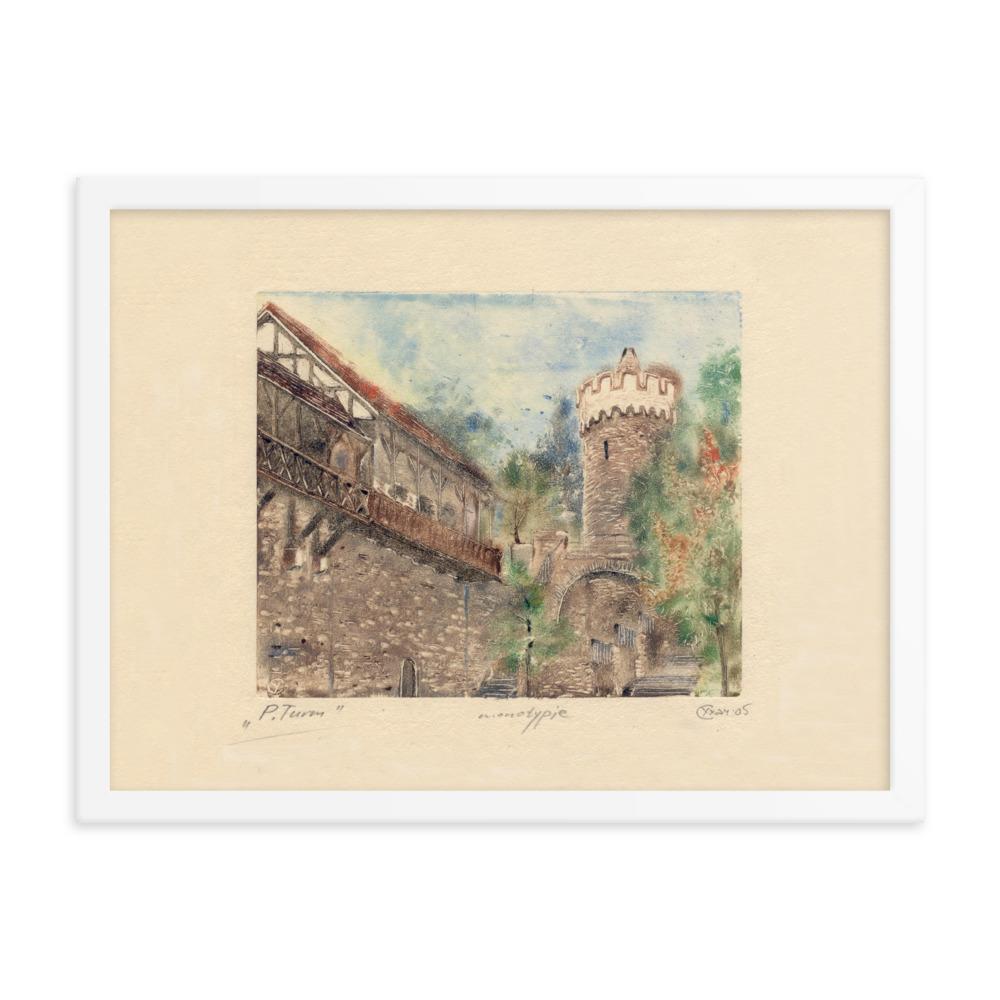 Jena Pulverturm Poster | Muurdecoratie | Wanddecoratie | Posters | Kunst | Huis en tuin