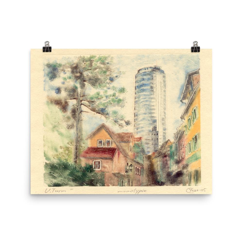 Jena Uniturm | Muurdecoratie | Wanddecoratie Kunst | Posters | Schilderijen | Canvas Kunst
