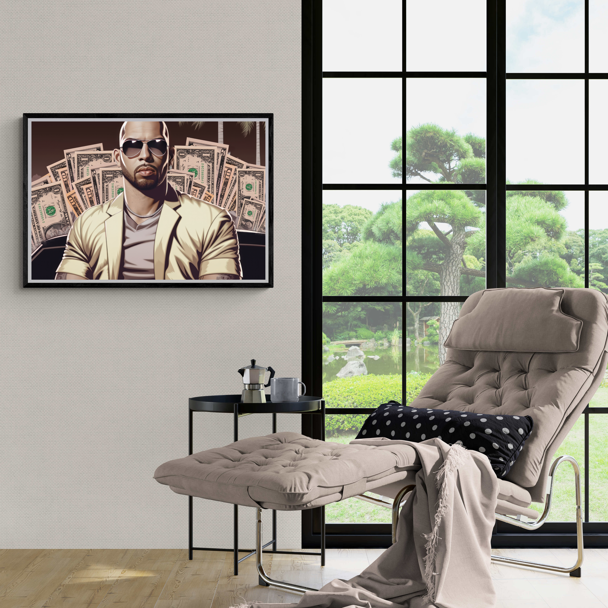 Andrew Tate Million Dollar Design Poster | Muurdecoratie | Wanddecoratie met Canvas Kunst | Inspirerende Schilderijen voor Woonkamer, Slaapkamer of Kantoor | Andrew Tate Quote Wandkunst