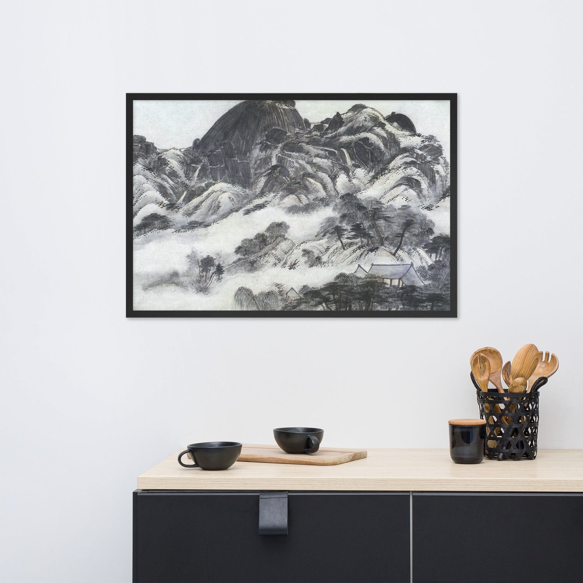 Mountain after Rain, Inwangjesaekdo | Muurdecoratie Poster | Wanddecoratie voor Thuis | Kunst voor Elke Kamer