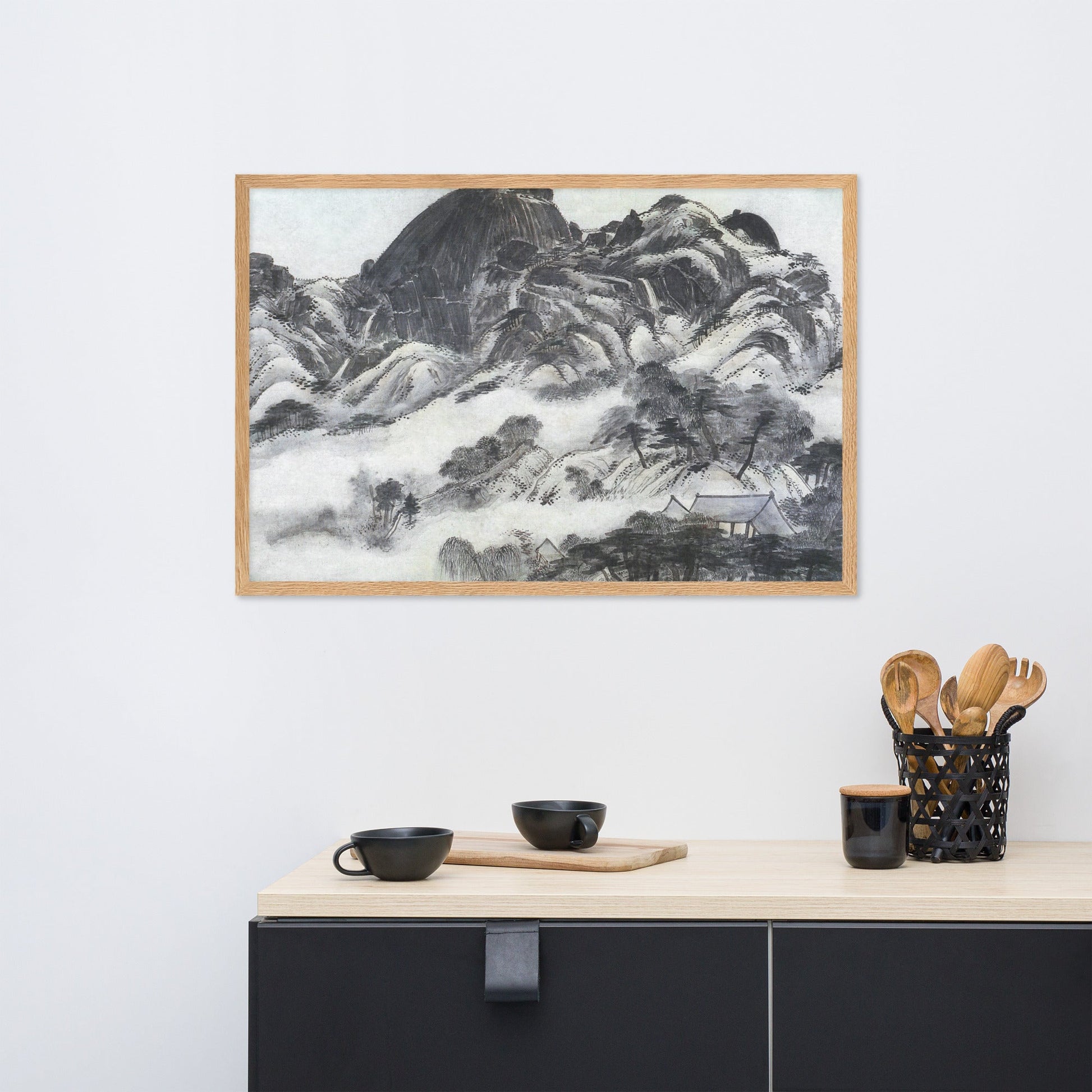 Mountain after Rain, Inwangjesaekdo | Muurdecoratie Poster | Wanddecoratie voor Thuis | Kunst voor Elke Kamer