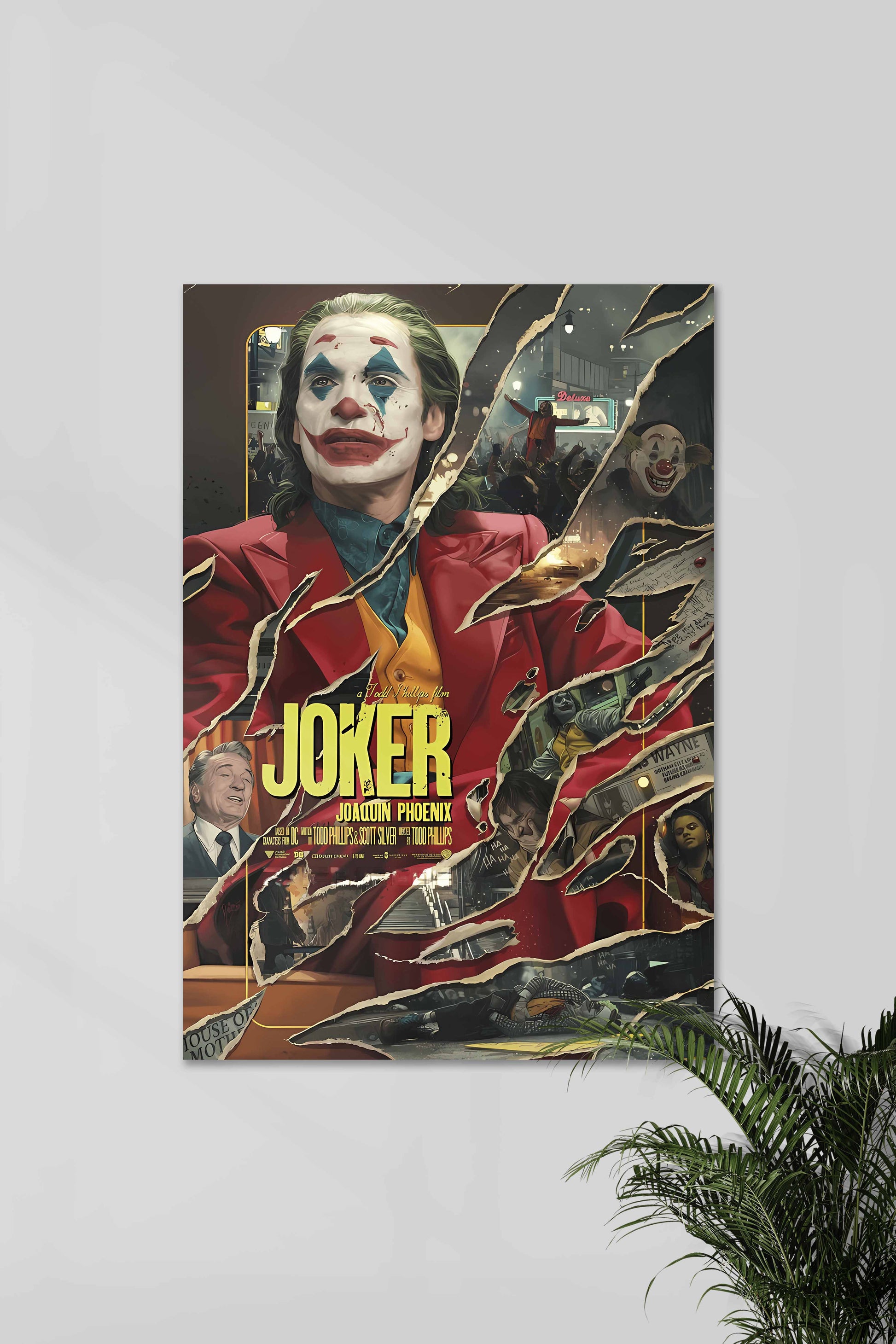 Joker | Muurdecoratie | Wanddecoratie | Todd Phillips Film Poster | Film Posters | Canvas Kunst