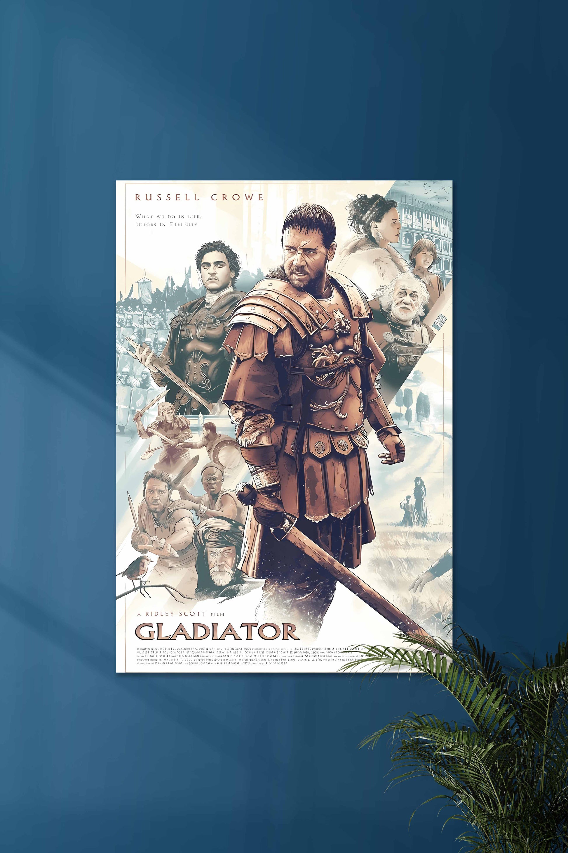 Gladiator #01 | Russell Crowe | Muurdecoratie voor Woonruimte | Visuele Kunst | Film Wanddecoratie
