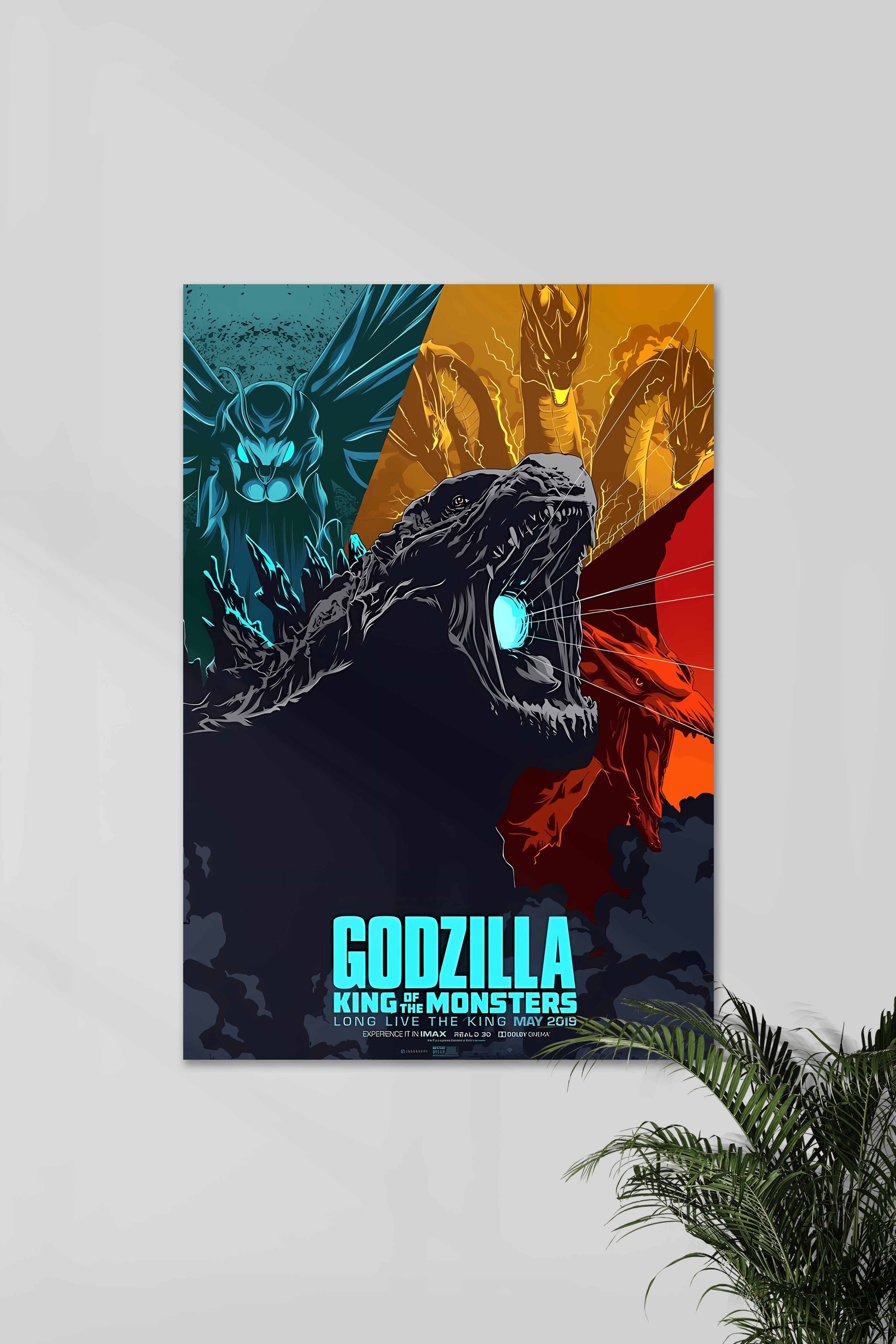 Godzilla King of Monsters | Long Live The King | Muurdecoratie | Wanddecoratie | Posters | Schilderijen