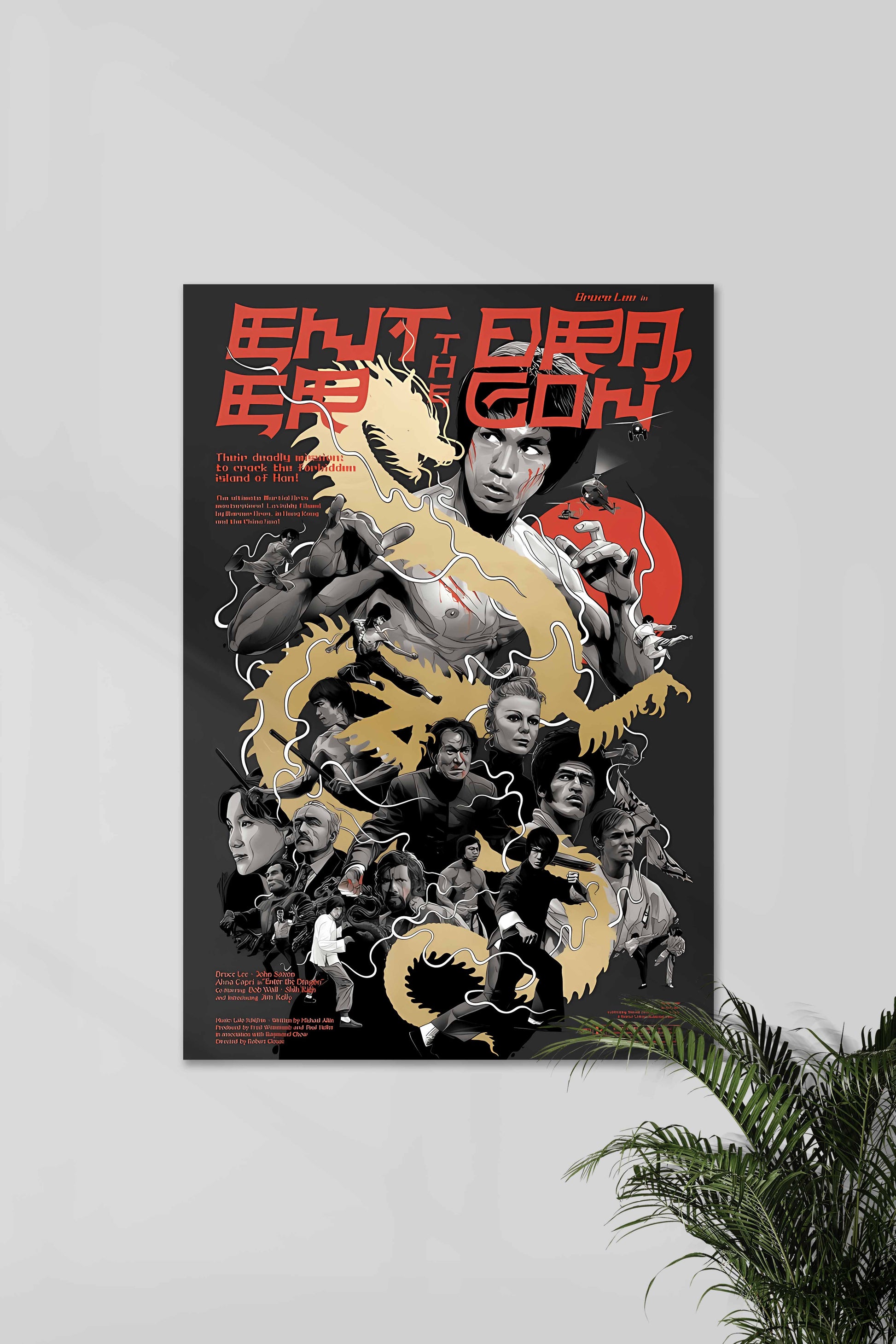 Enter the Dragon | Bruce Lee | Muurdecoratie | Wanddecoratie | Posters | Kunst voor Thuis | Decoratie