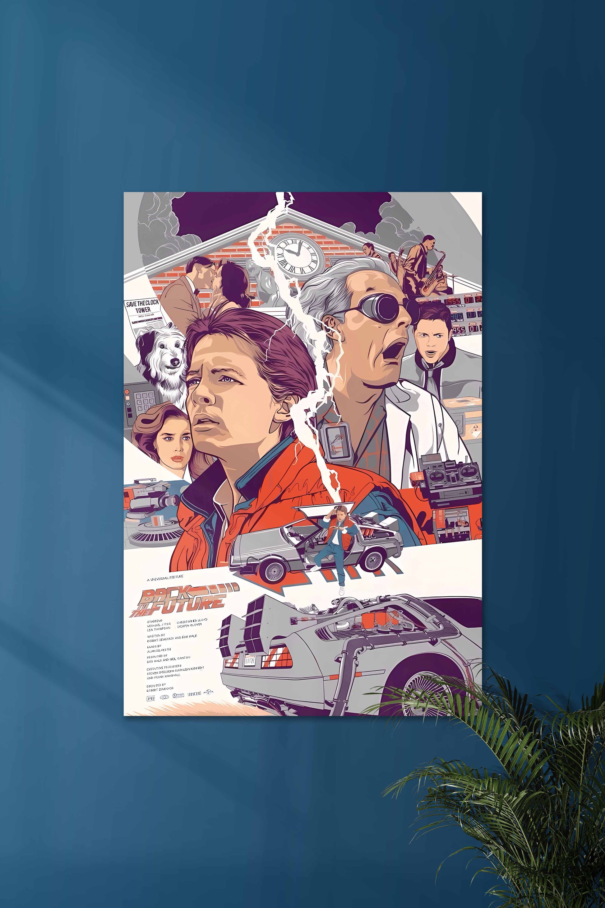 Back to the Future | Save The Clock Tower | Muurdecoratie | Film Posters | Wanddecoratie | Kunst