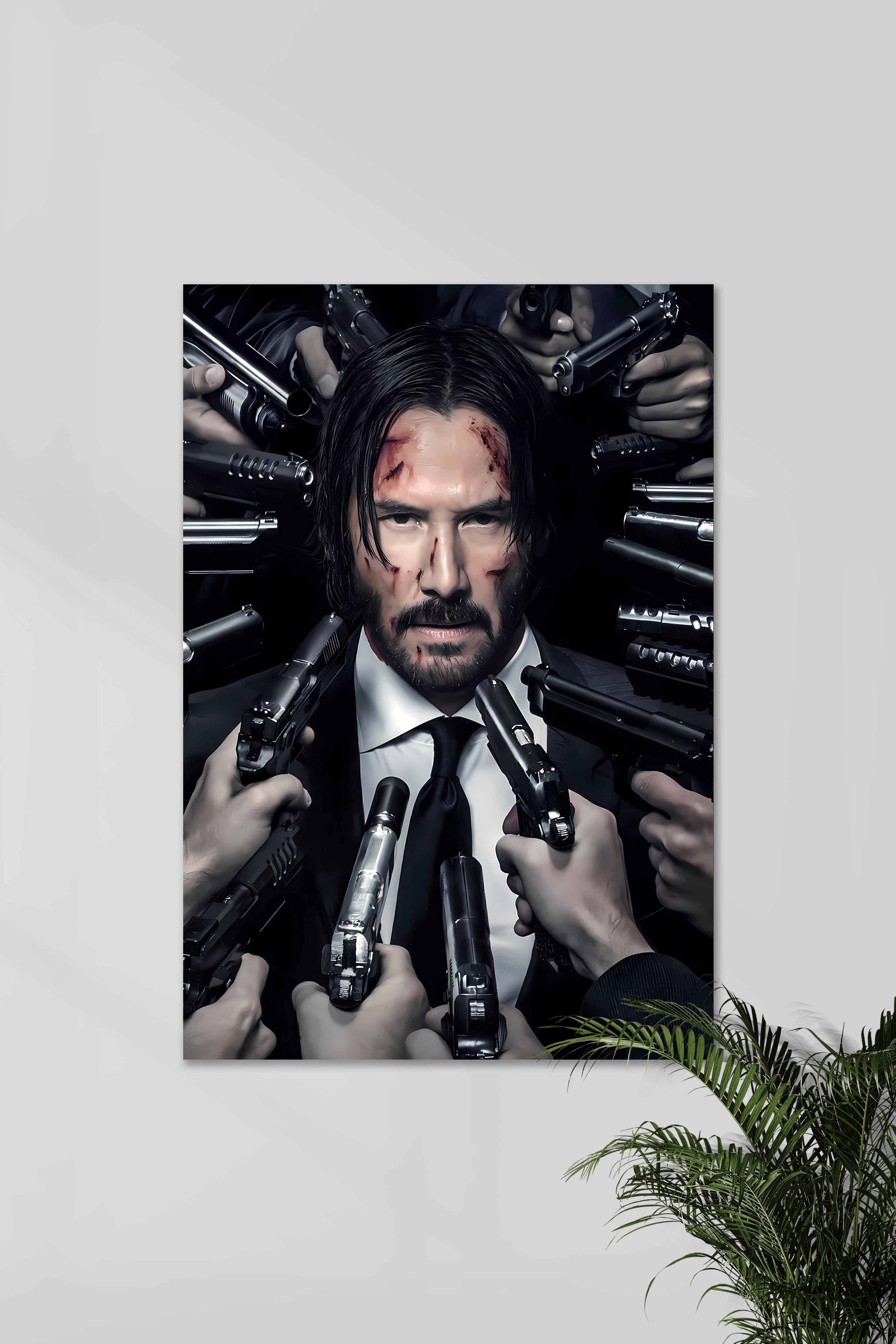 JOHN WICK #01 | GUNS AROUND | Film Poster | Muurdecoratie | Wanddecoratie | Posters | Visuele Kunst