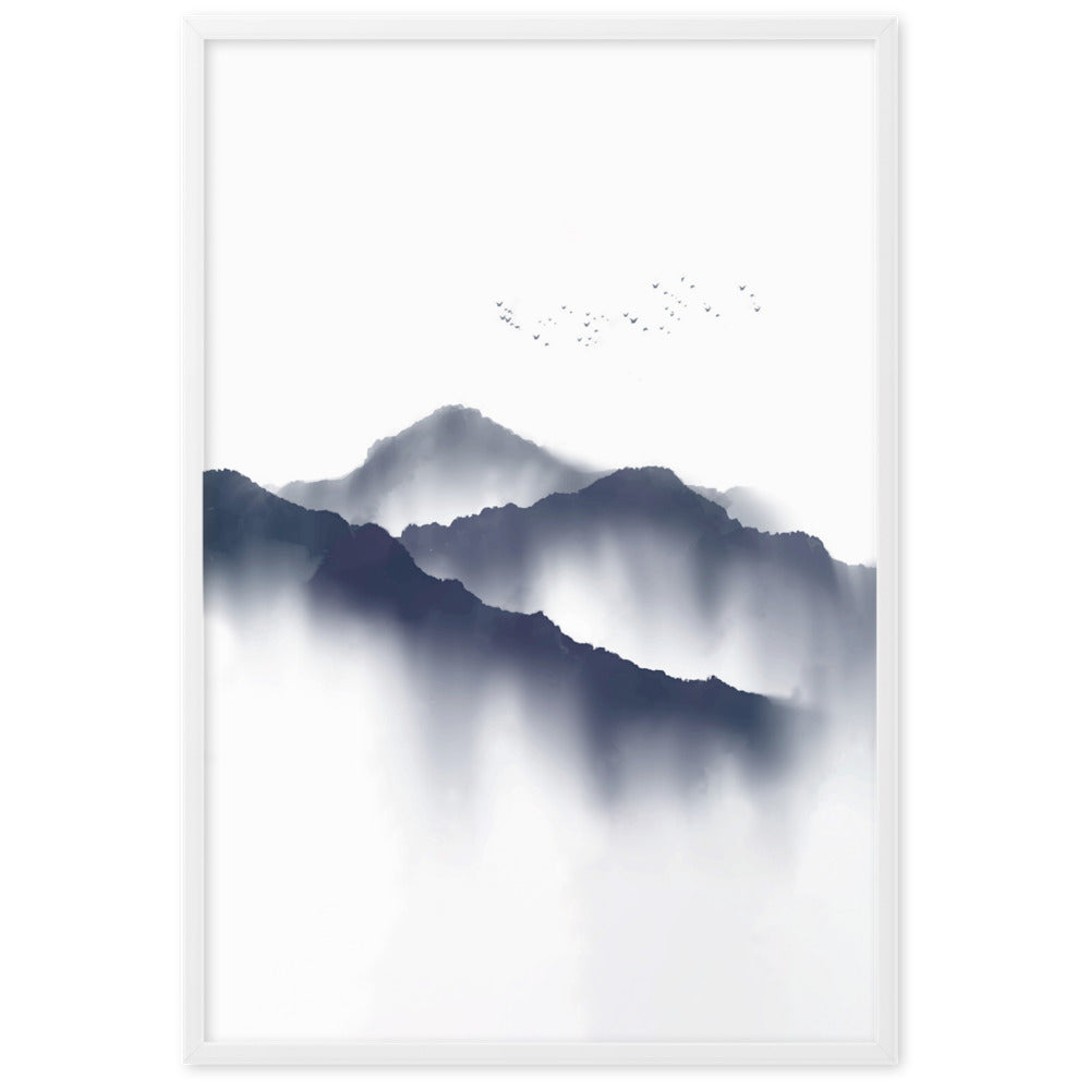 Misty Mountains | Muurdecoratie | Wanddecoratie | Posters | Berglandschap | Schilderijen | Canvas Kunst