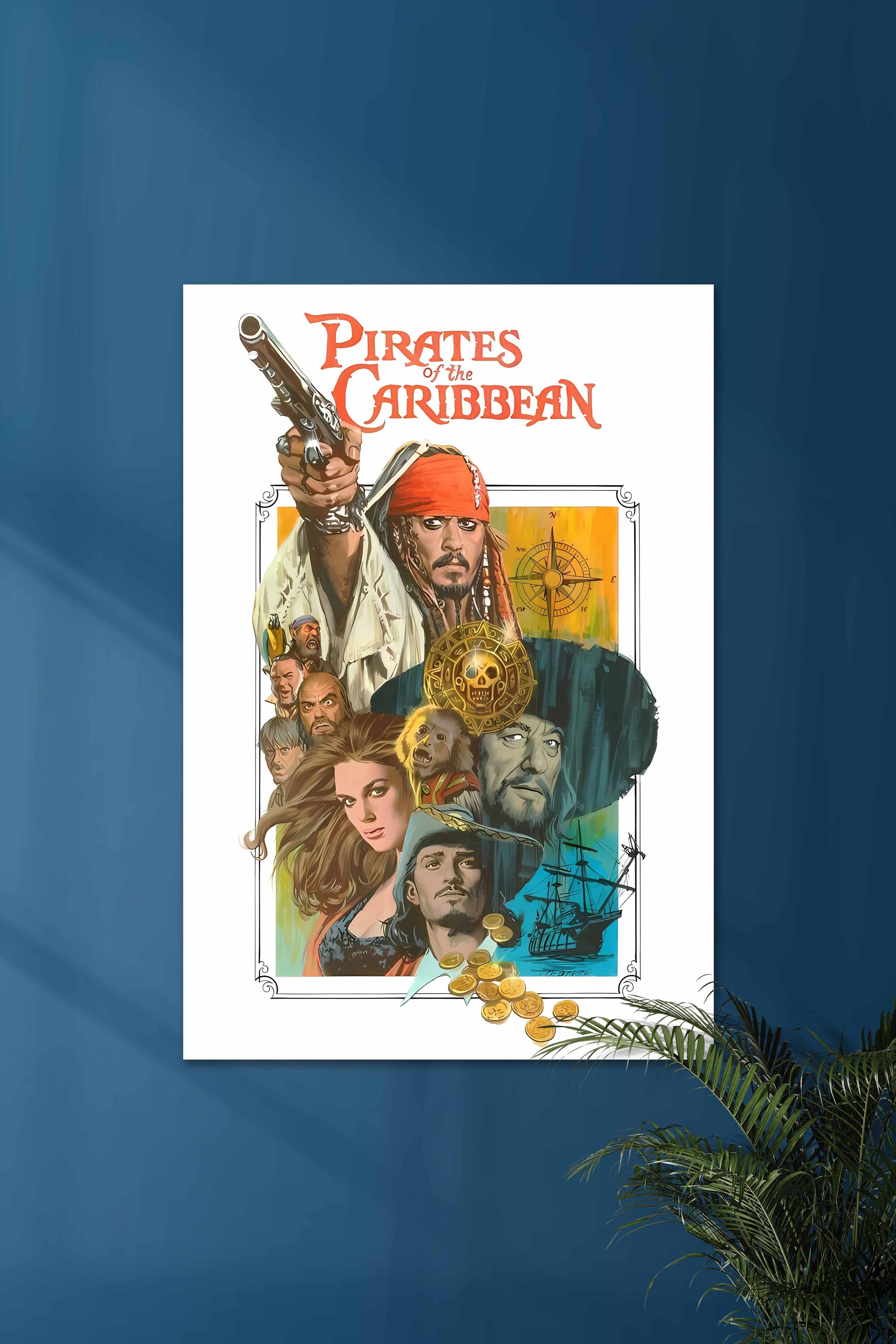 The Curse of the Black Pearl | Pirates Of The Caribbean | Muurdecoratie | Wanddecoratie | Posters