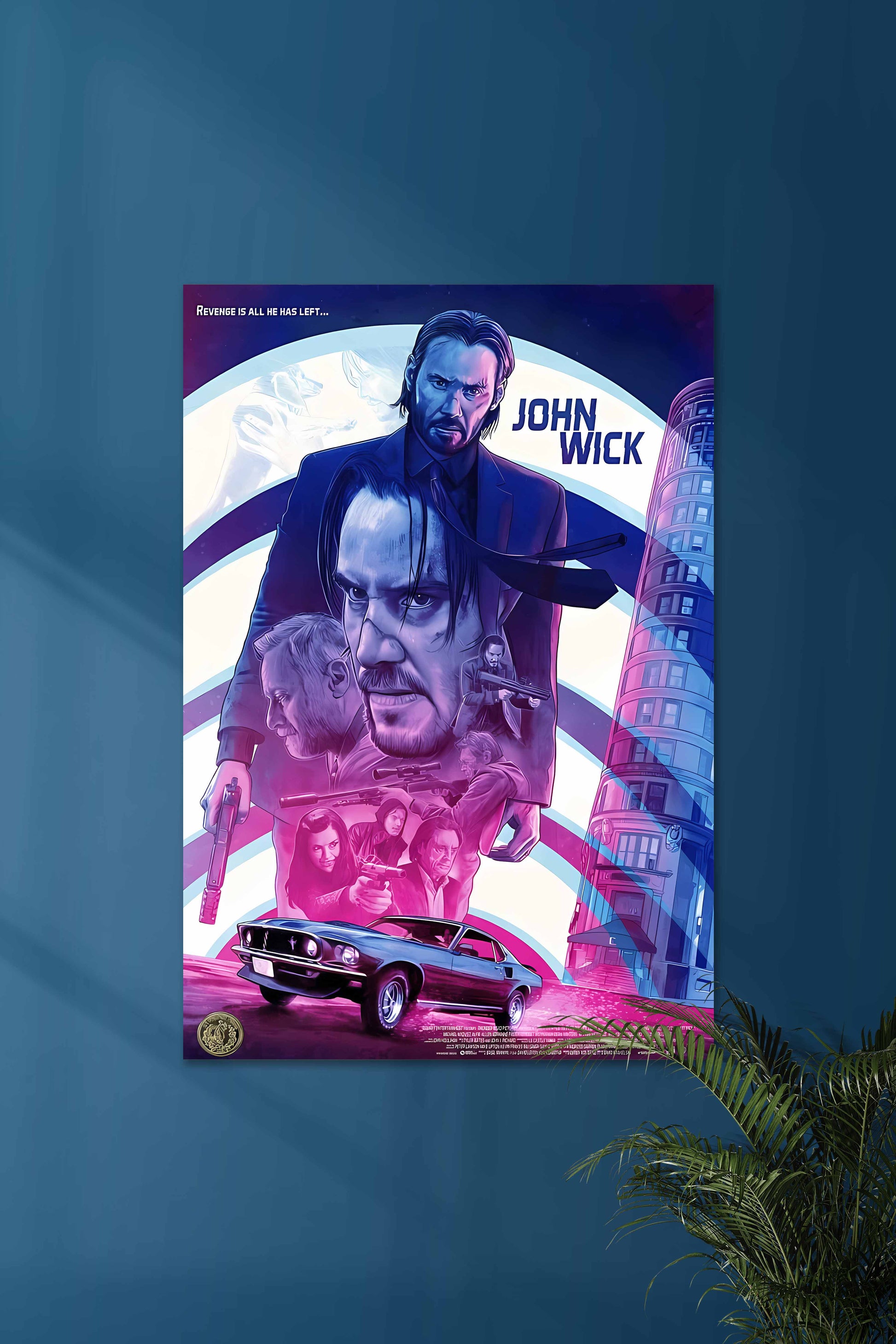 REVENGE IS ALL HE HAS LEFT... | JOHN WICK #01 | Film Muurdecoratie | Wanddecoratie | Posters