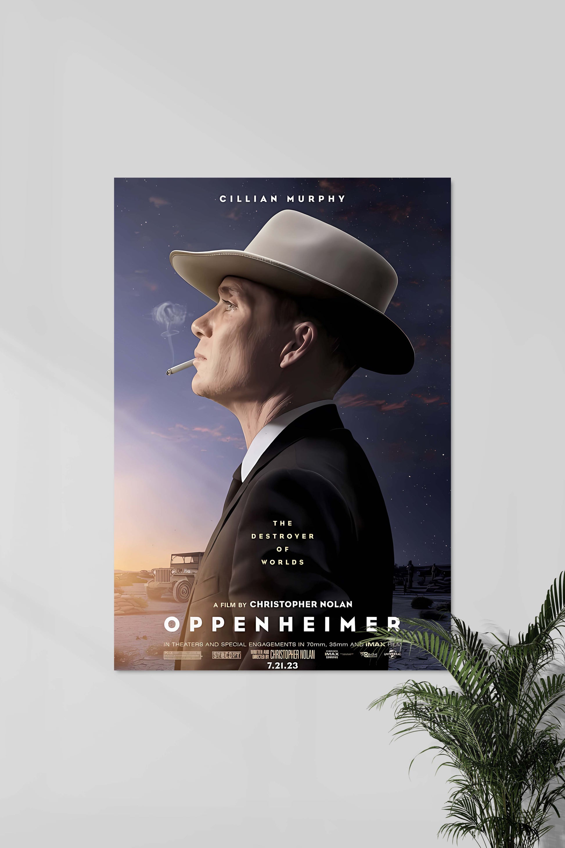 OPPENHEIMER #00 | Christopher Nolan | Wanddecoratie Poster | Filmkunst Muurdecoratie