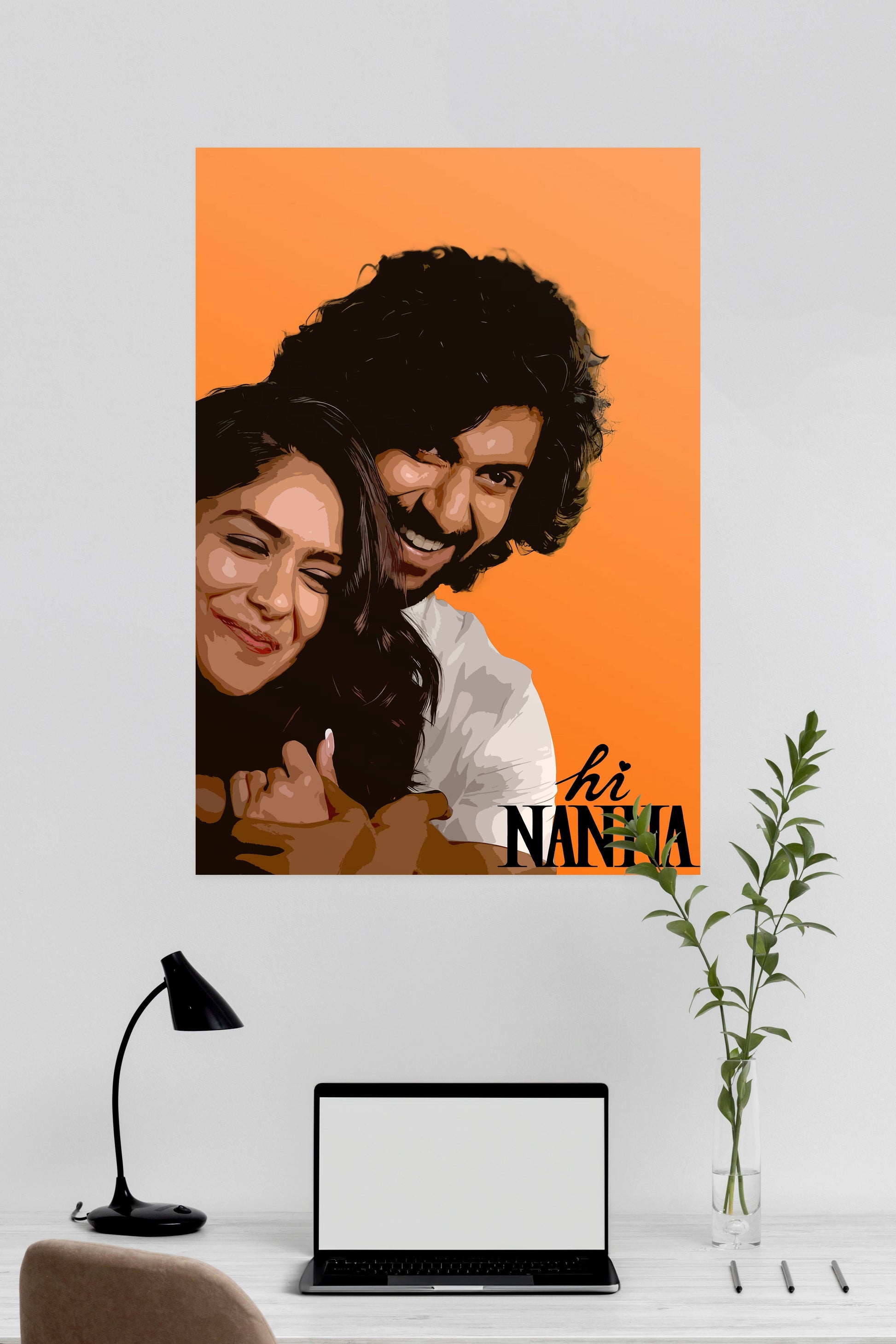 Hi Nanna | Tollywood kunst | Muurdecoratie | Wanddecoratie | Posters | Schilderijen | Canvas kunst