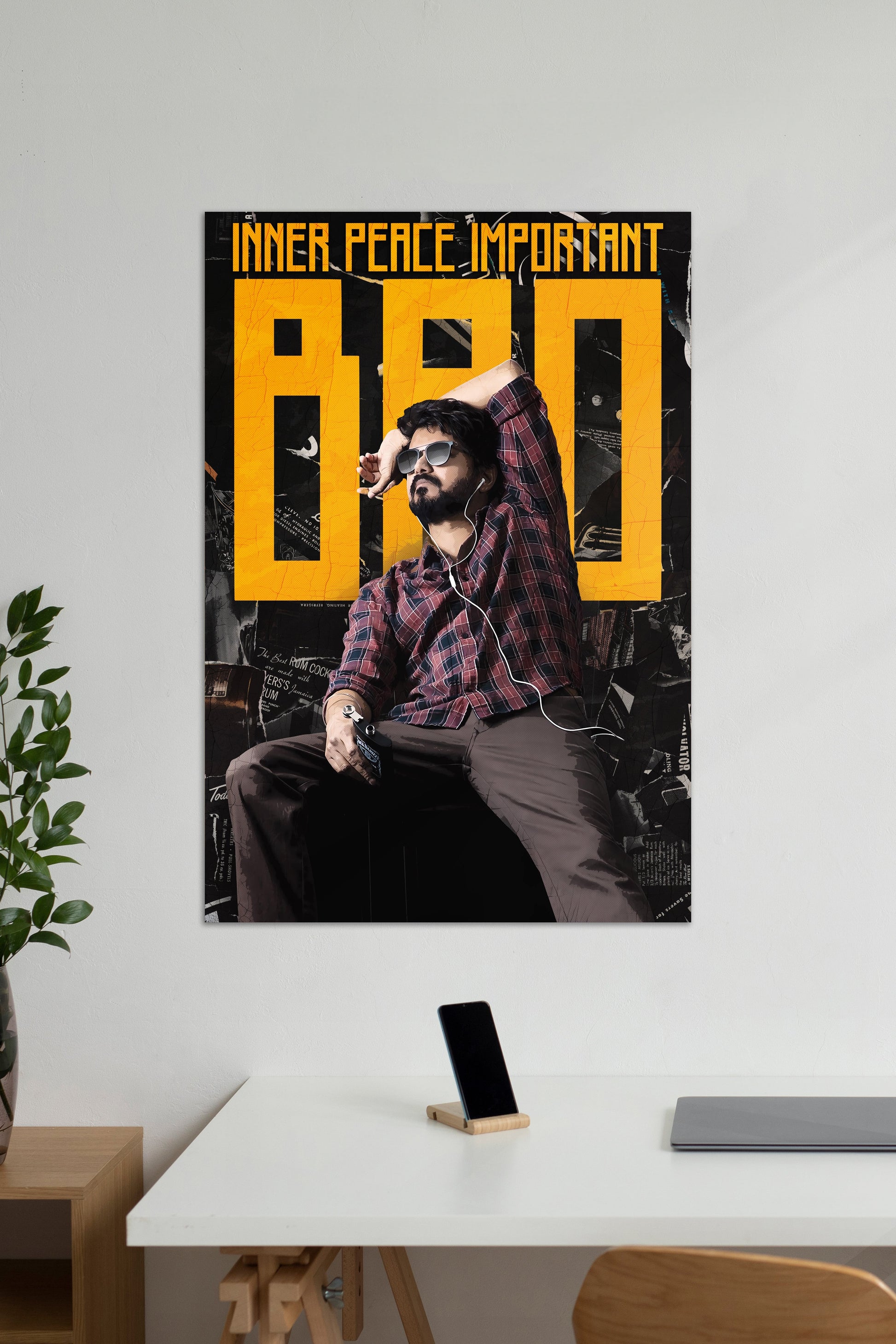Inner Peace Important BRO X JD | Muurdecoratie | Wanddecoratie | Posters | Kollywood kunst