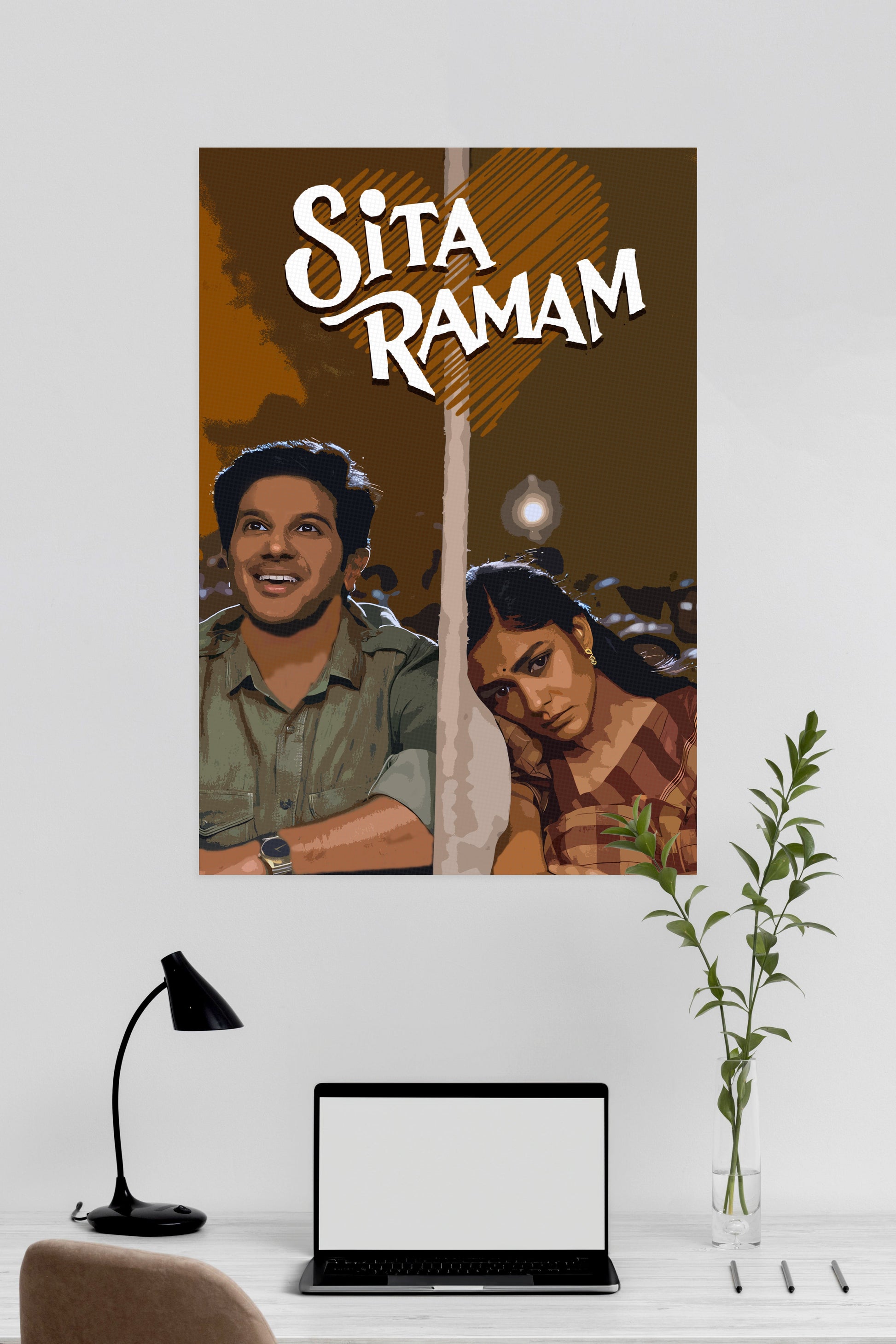 Sita Ramam | Wanddecoratie Tollywood | Posters | Muurdecoratie | Kunst Films