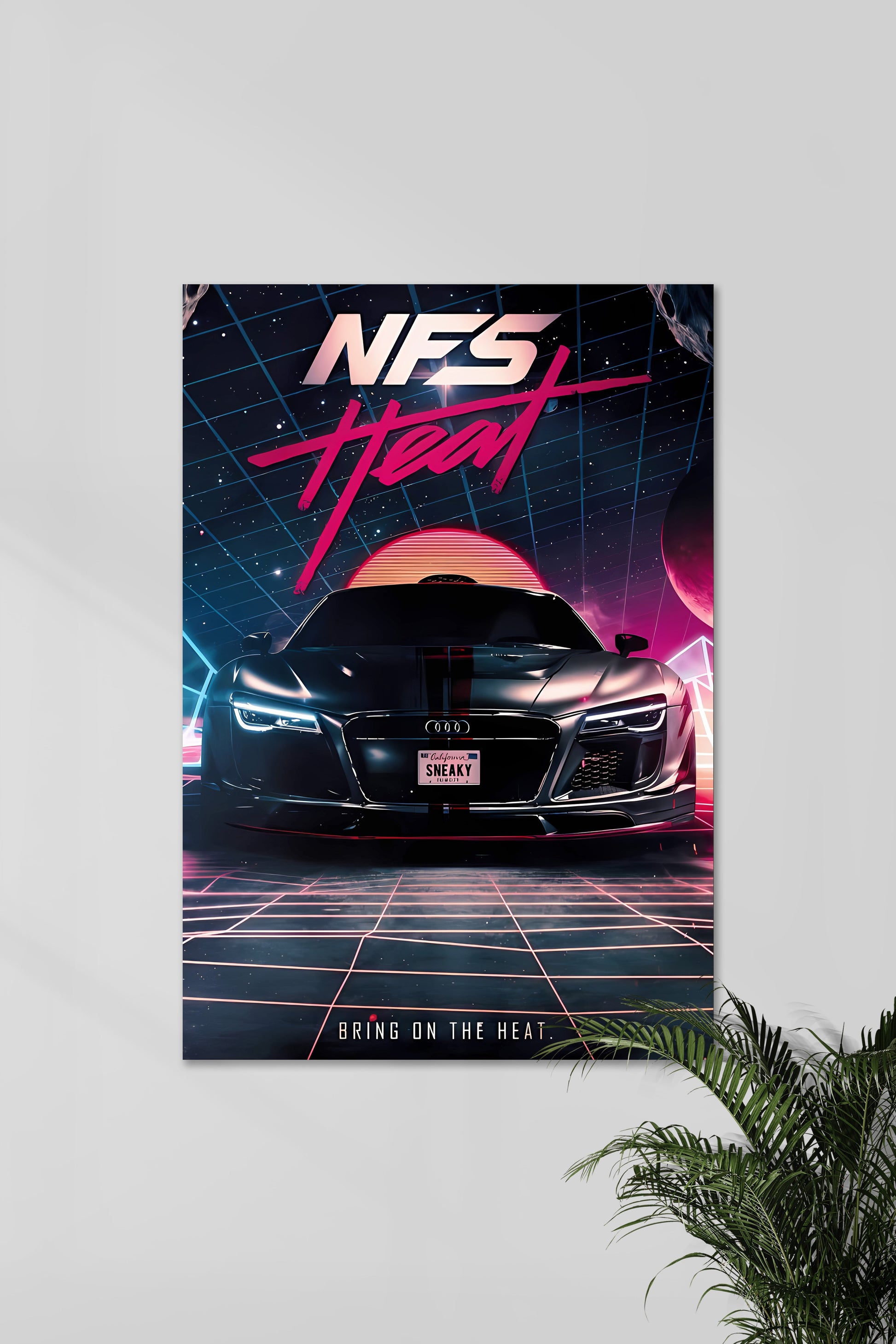 Need for Speed Heat | Muurdecoratie | Posters voor gaming | Wanddecoratie woonkamer | Canvas kunst