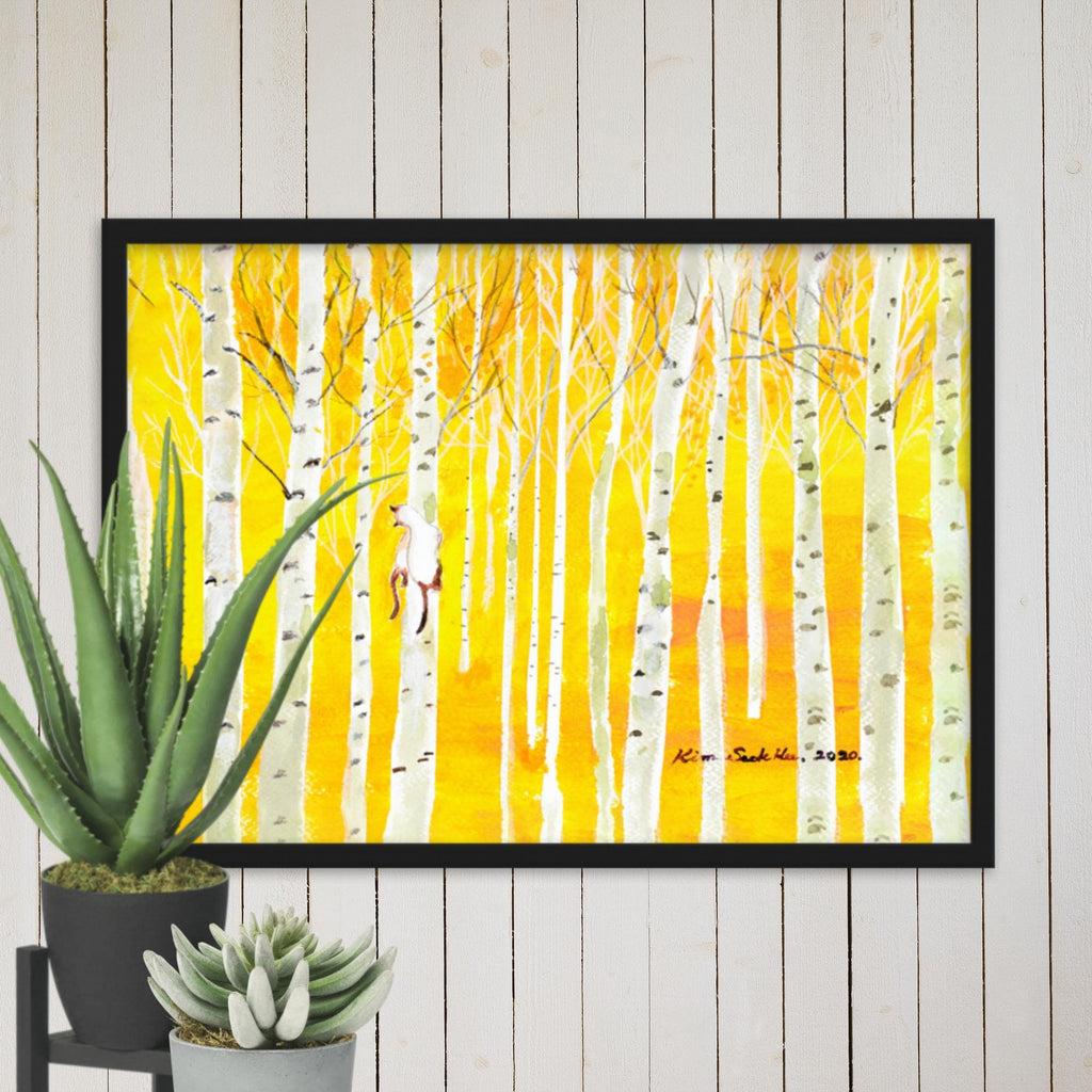 Birkenwald Birch Forest Poster | Wanddecoratie | Muurdecoratie | Kunst voor Thuis | Natuurlijke Print