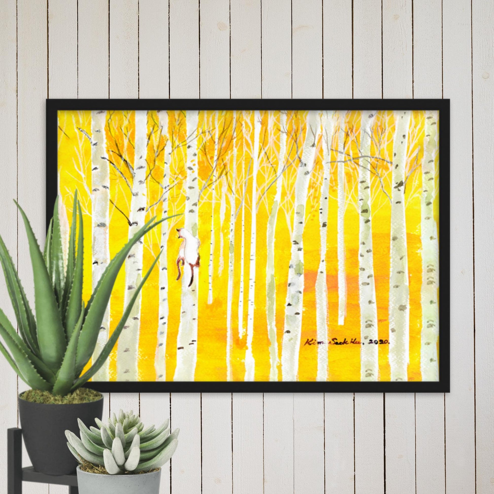 Birkenwald Birch Forest Poster | Wanddecoratie | Muurdecoratie | Kunst voor Thuis | Natuurlijke Print