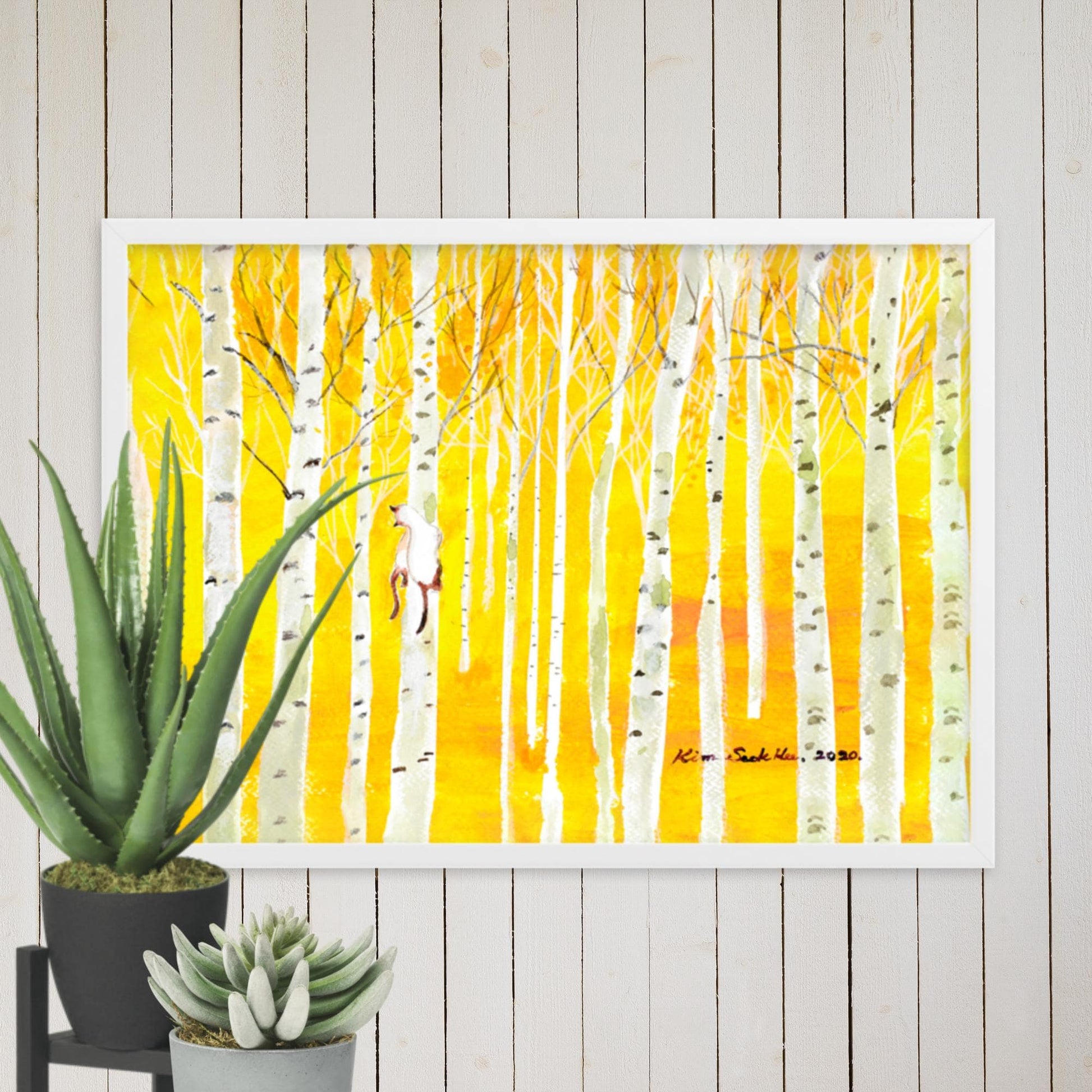 Birkenwald Birch Forest Poster | Wanddecoratie | Muurdecoratie | Kunst voor Thuis | Natuurlijke Print