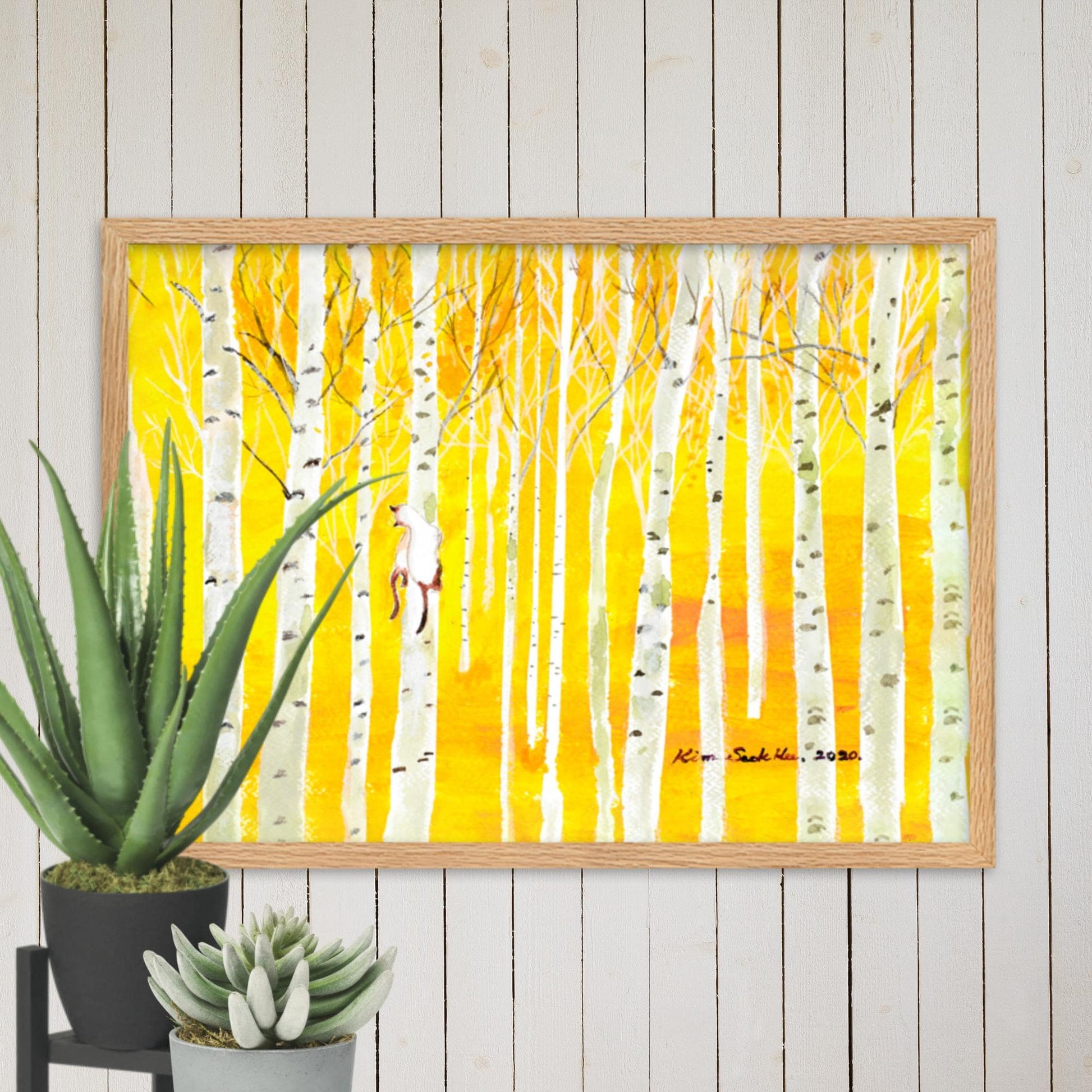 Birkenwald Birch Forest Poster | Wanddecoratie | Muurdecoratie | Kunst voor Thuis | Natuurlijke Print