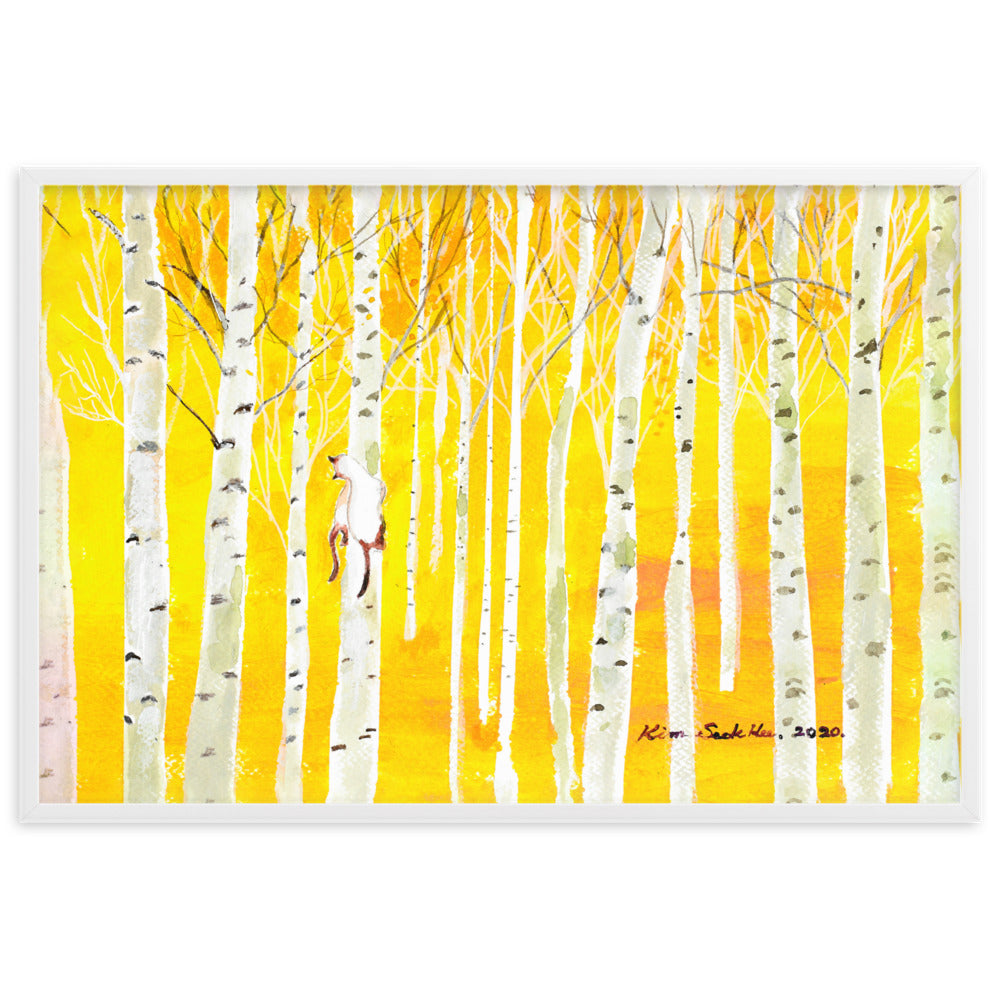 Birkenwald Birch Forest Poster | Wanddecoratie | Muurdecoratie | Kunst voor Thuis | Natuurlijke Print