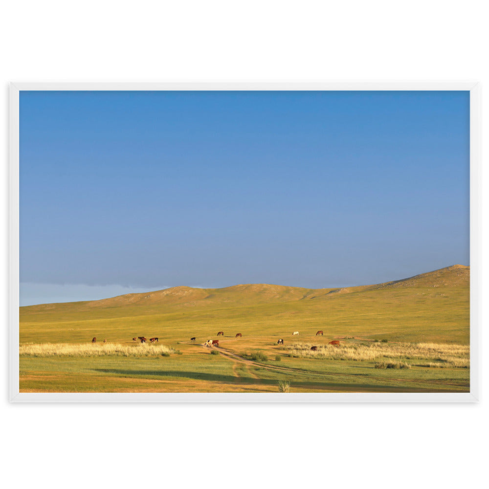 Steppe on a calm morning, Mongolia | Wanddecoratie | Muurdecoratie | Posters | Kunst | Visuele kunstwerken