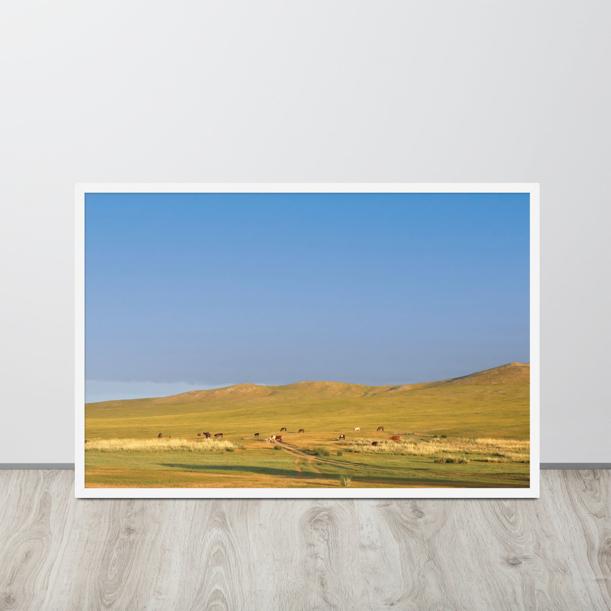 Steppe on a calm morning, Mongolia | Wanddecoratie | Muurdecoratie | Posters | Kunst | Visuele kunstwerken