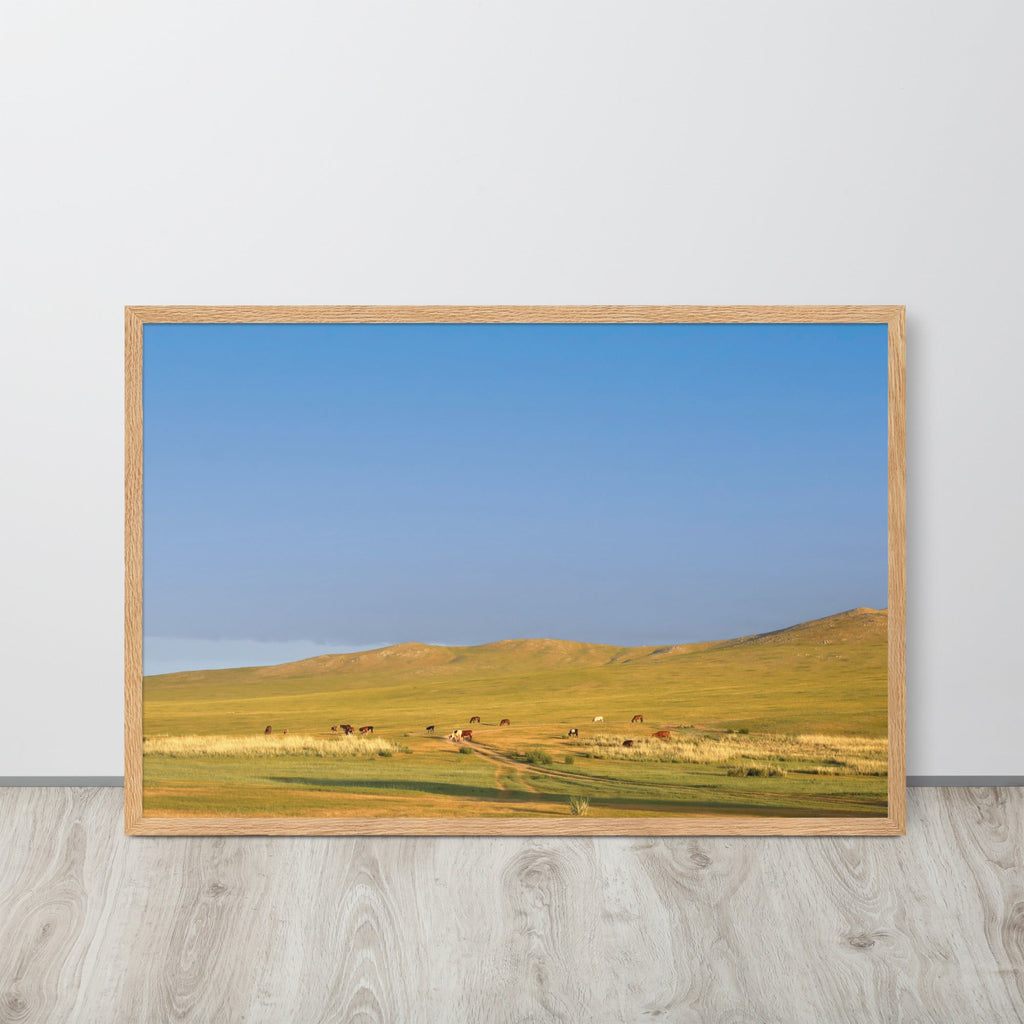 Steppe on a calm morning, Mongolia | Wanddecoratie | Muurdecoratie | Posters | Kunst | Visuele kunstwerken