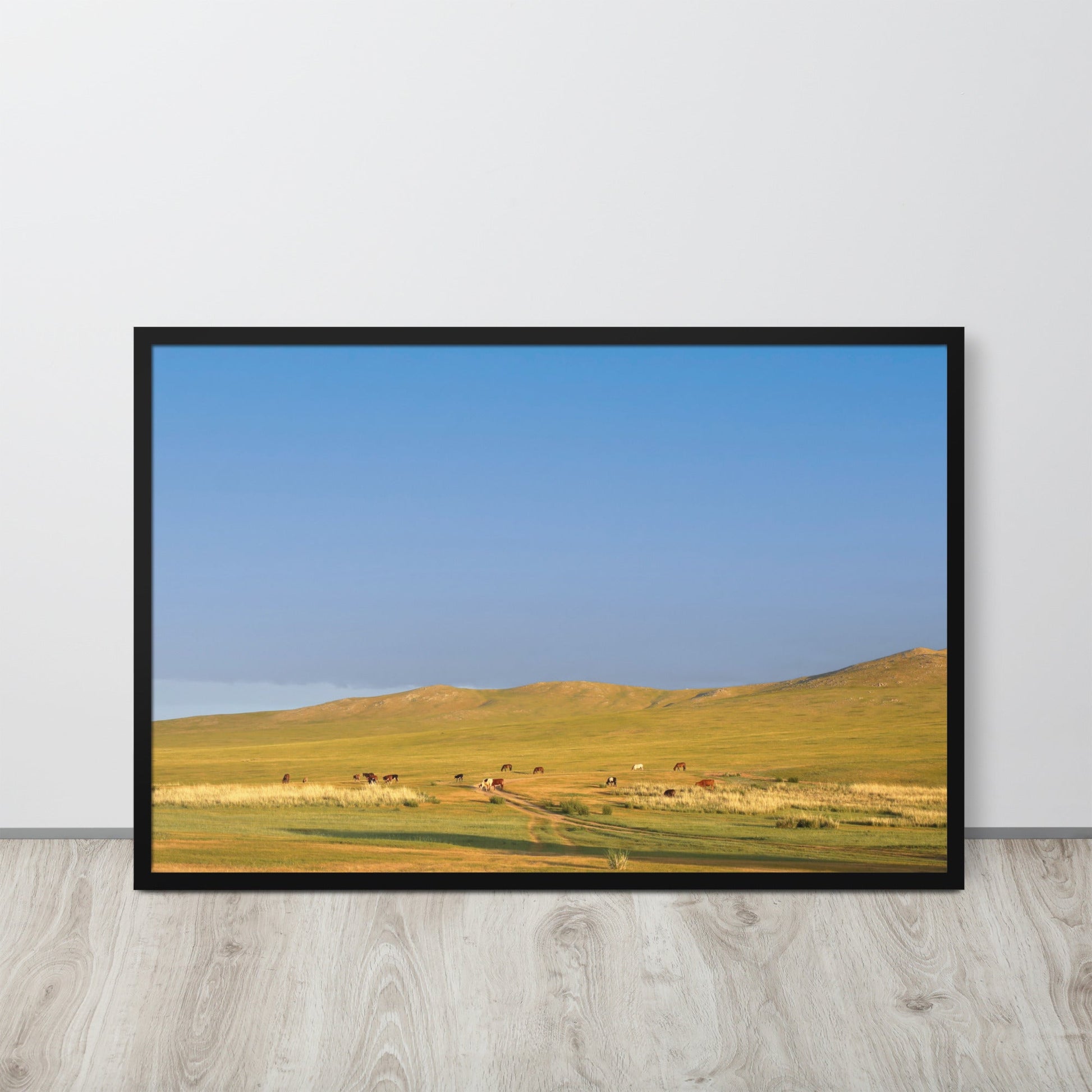 Steppe on a calm morning, Mongolia | Wanddecoratie | Muurdecoratie | Posters | Kunst | Visuele kunstwerken