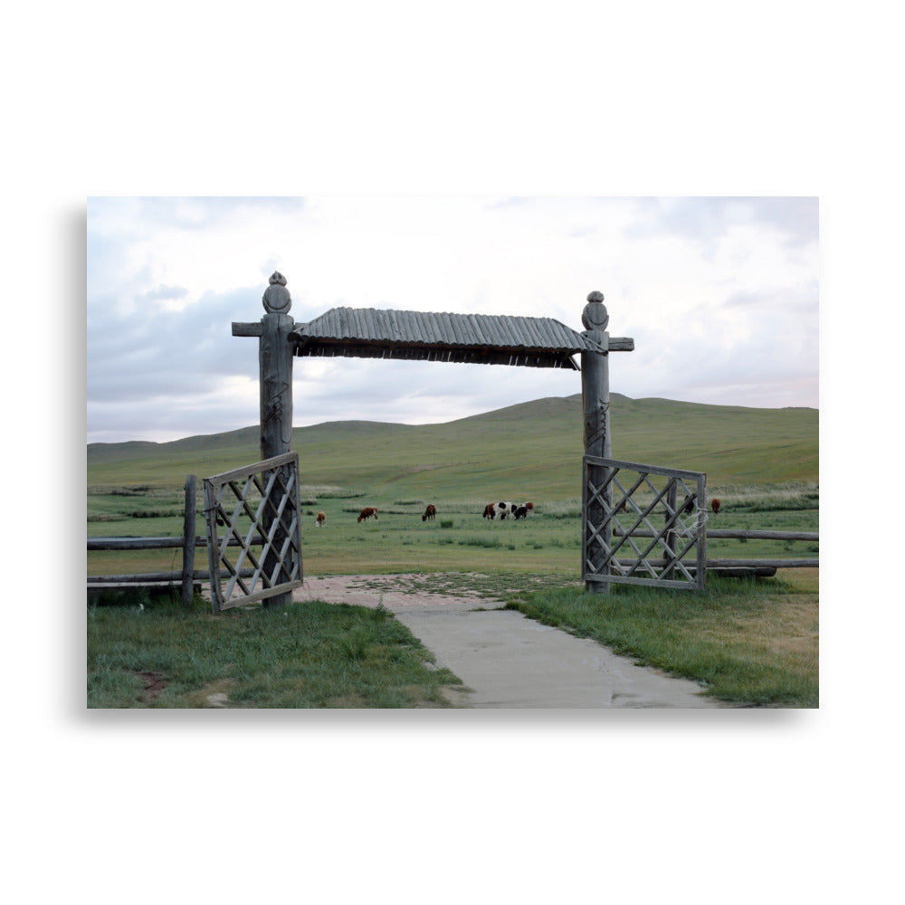 The gateway to the steppes of Mongolia | Muurdecoratie | Wanddecoratie | Posters | Kunst voor Thuis
