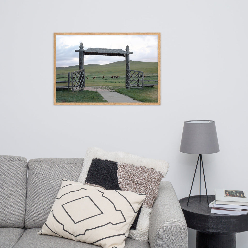 The gateway to the steppes of Mongolia | Muurdecoratie | Wanddecoratie | Posters | Kunst voor Thuis