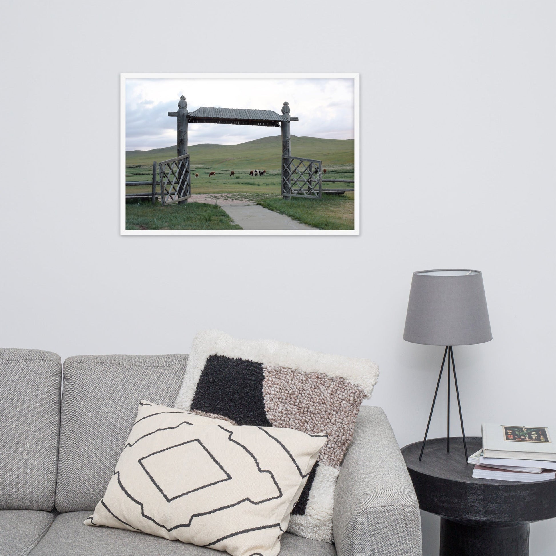 The gateway to the steppes of Mongolia | Muurdecoratie | Wanddecoratie | Posters | Kunst voor Thuis