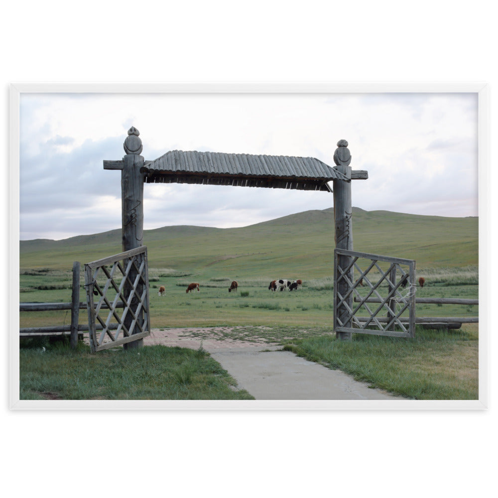 The gateway to the steppes of Mongolia | Muurdecoratie | Wanddecoratie | Posters | Kunst voor Thuis
