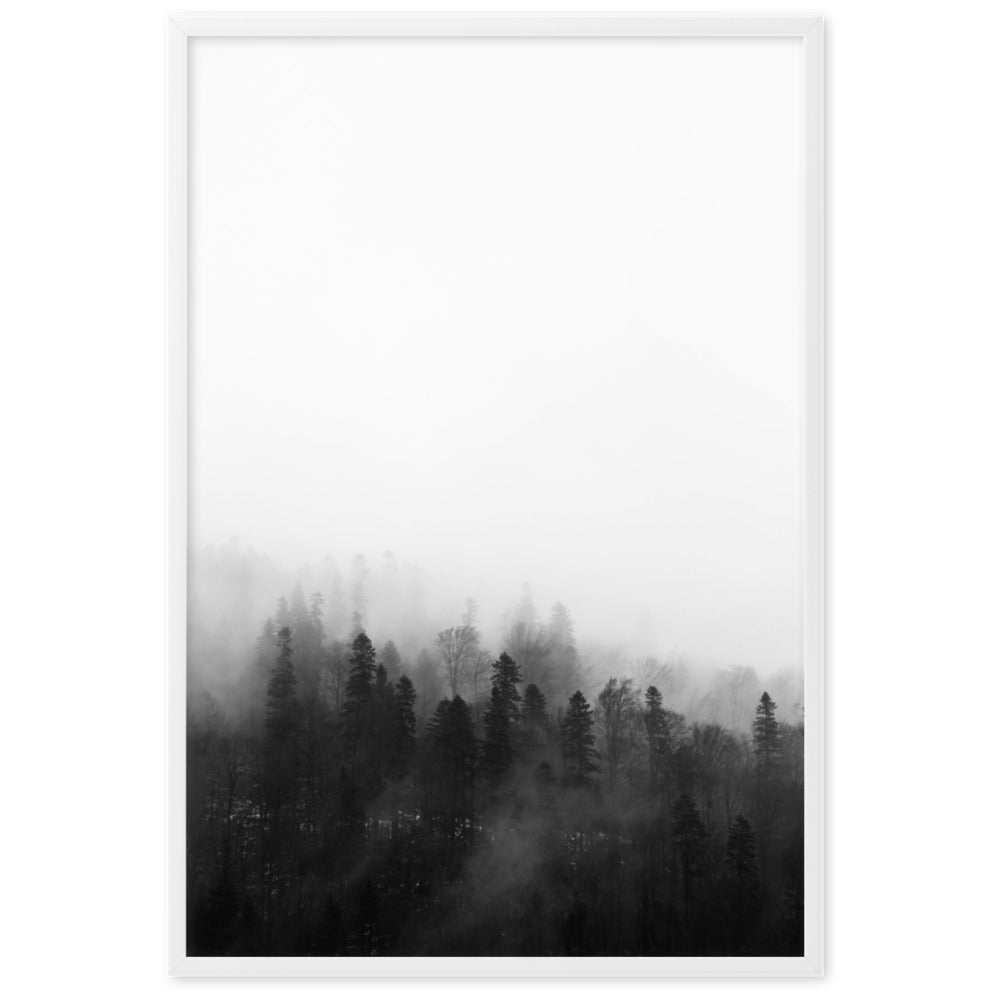 Forest in the Fog | Wanddecoratie | Muurdecoratie | Posters | Natuur kunst | Landschap poster