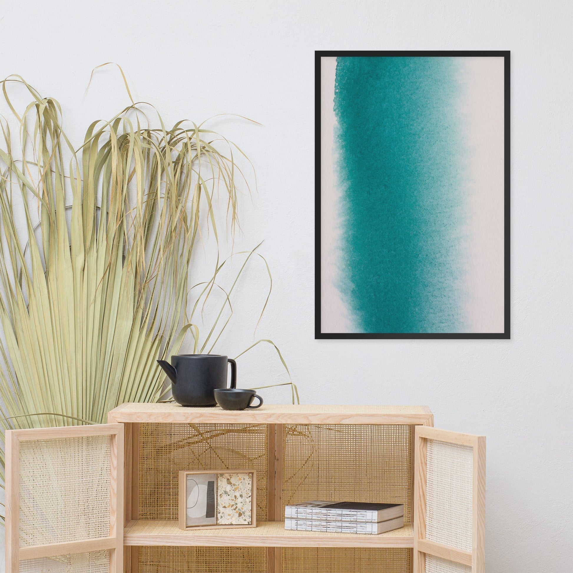 White Beach Scenic View Poster | Muurdecoratie Tranquil Seaside | Schilderijen voor Wanddecoratie