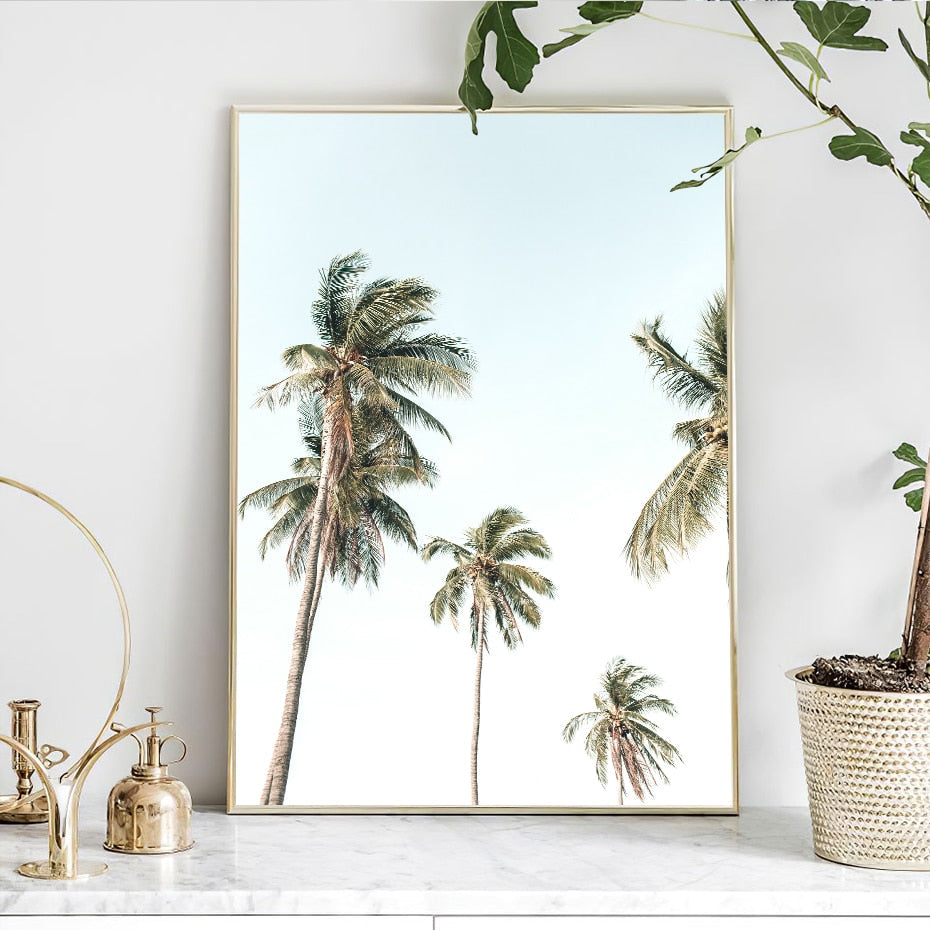 Tropical Beach | Ocean Sunset | Muurdecoratie | Schilderijen aan Zee | Posters Landschap | Nautische Wanddecoratie | Woonkamer Muurdecoratie