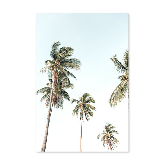 Tropical Beach | Ocean Sunset | Muurdecoratie | Schilderijen aan Zee | Posters Landschap | Nautische Wanddecoratie | Woonkamer Muurdecoratie