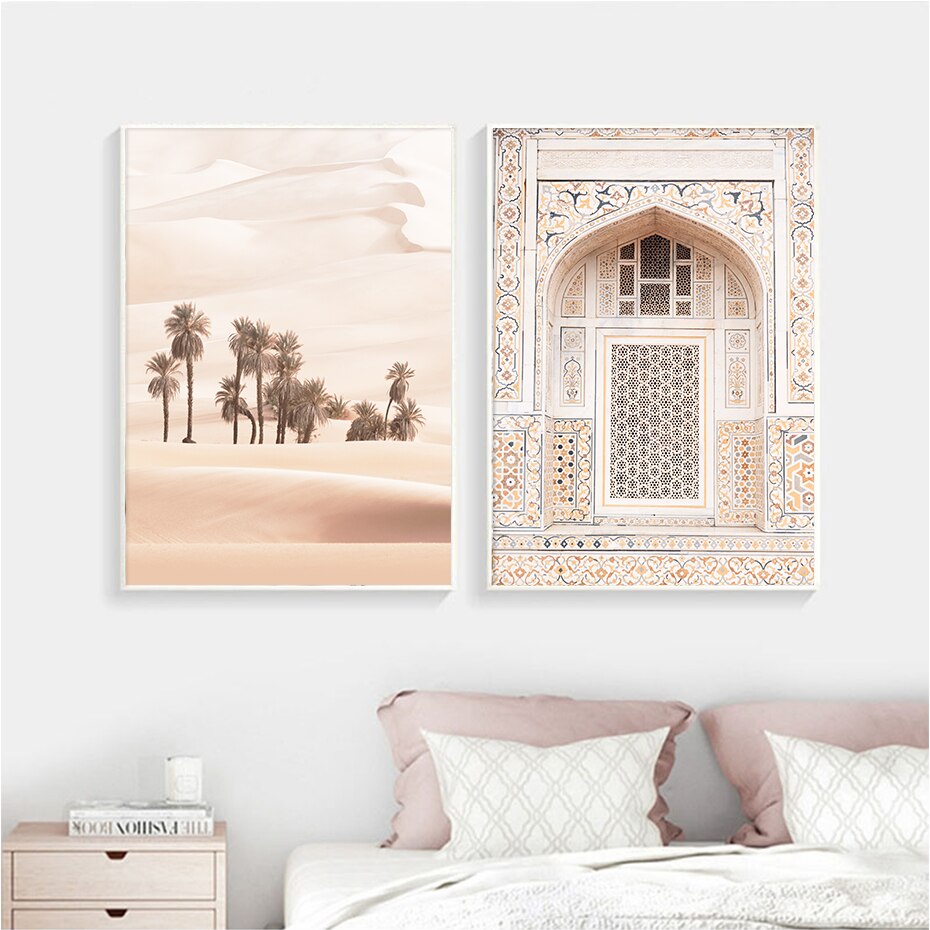 Desert Landscape Poster | Sunset Muurdecoratie | Natuur Wanddecoratie | Fotokunst | Woondecoratie