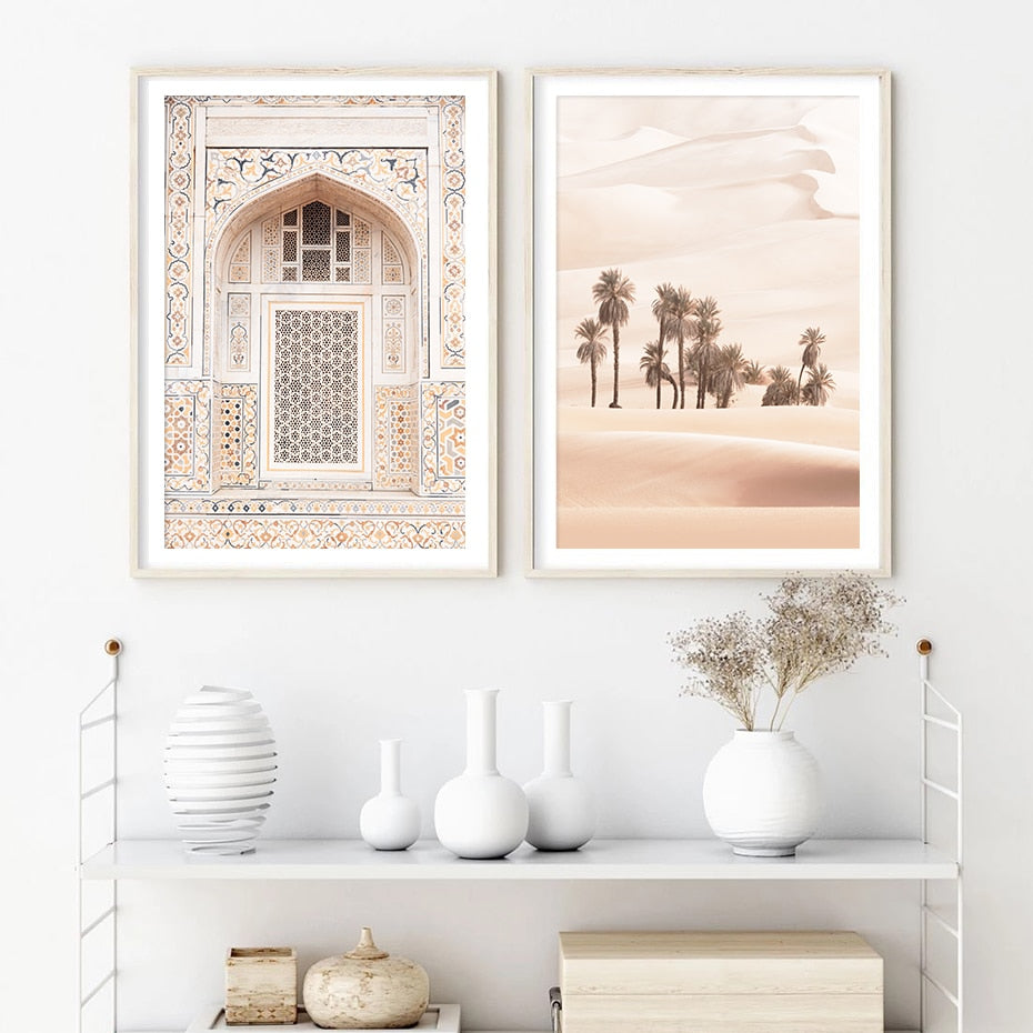 Desert Landscape Poster | Sunset Muurdecoratie | Natuur Wanddecoratie | Fotokunst | Woondecoratie