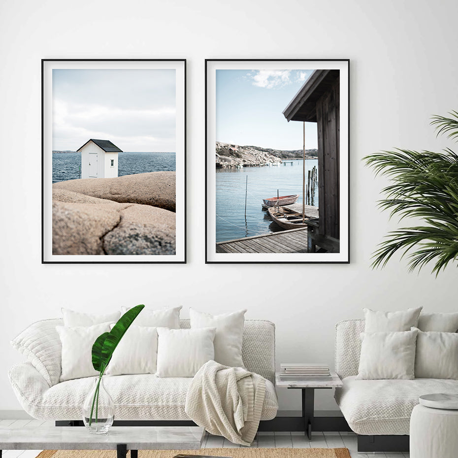 Archipelago Scene | Muurdecoratie Poster | Eiland Landschap Afdruk | Wanddecoratie voor Thuis