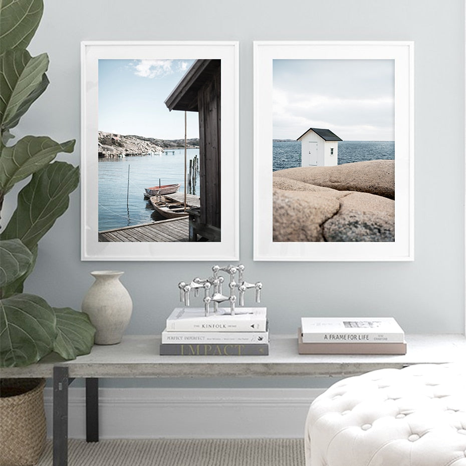 Archipelago Scene | Muurdecoratie Poster | Eiland Landschap Afdruk | Wanddecoratie voor Thuis