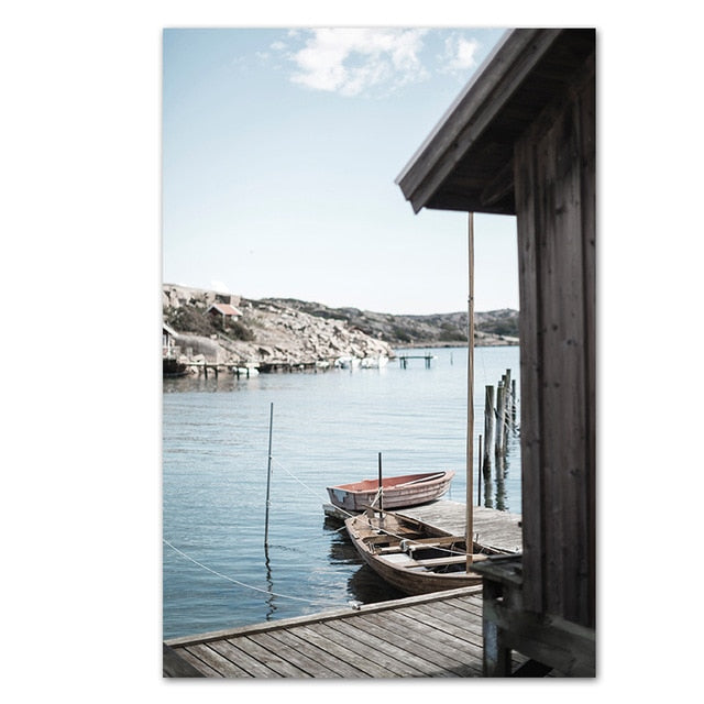 Archipelago Scene | Muurdecoratie Poster | Eiland Landschap Afdruk | Wanddecoratie voor Thuis