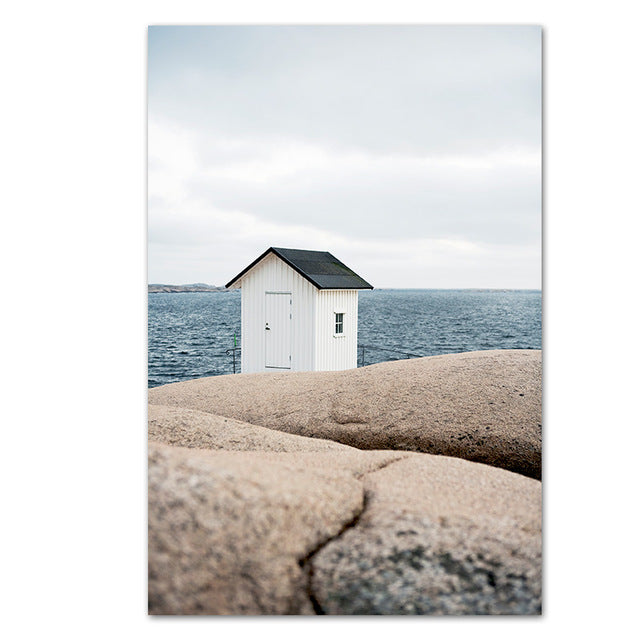 Archipelago Scene | Muurdecoratie Poster | Eiland Landschap Afdruk | Wanddecoratie voor Thuis
