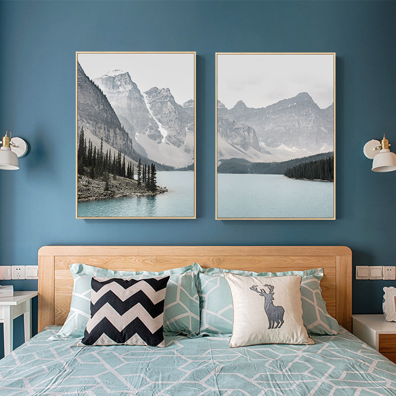 Nordic Fjord Landscape | Natuur Posters | Muurdecoratie | Wanddecoratie Scandinavisch | Kunstafdruk | Wand natuur schilderijen