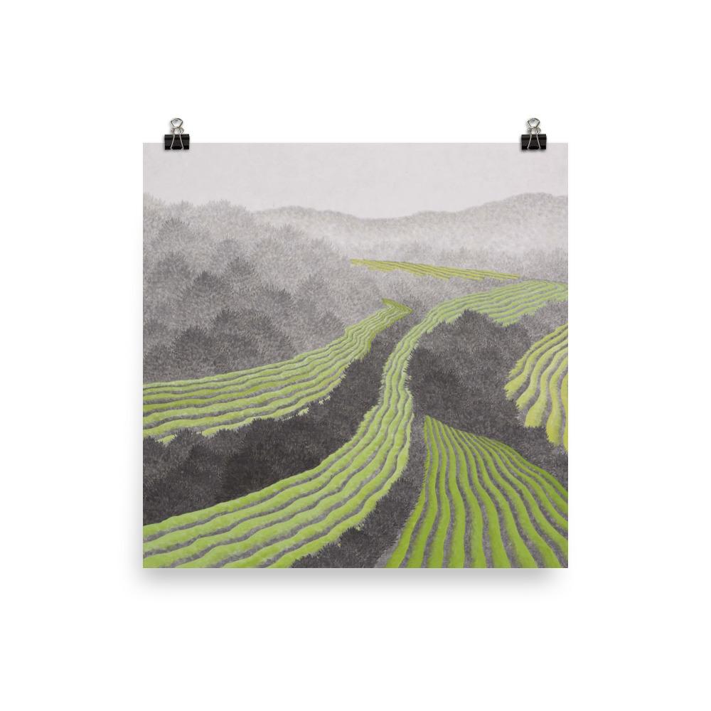Rice field | Muurdecoratie | Wanddecoratie | Posters | Schilderijen | Canvas Kunst | Kunst voor Huis en Tuin