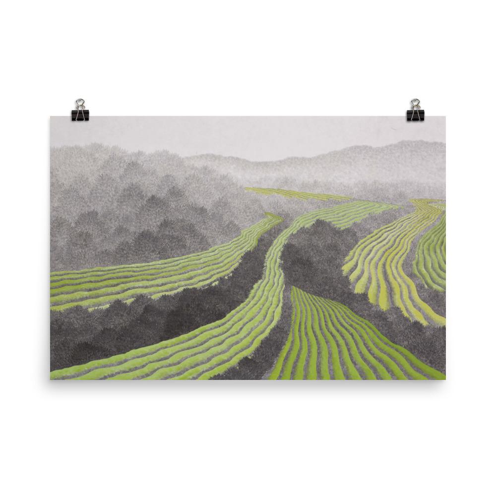 Rice field | Muurdecoratie | Wanddecoratie | Posters | Schilderijen | Canvas Kunst | Kunst voor Huis en Tuin