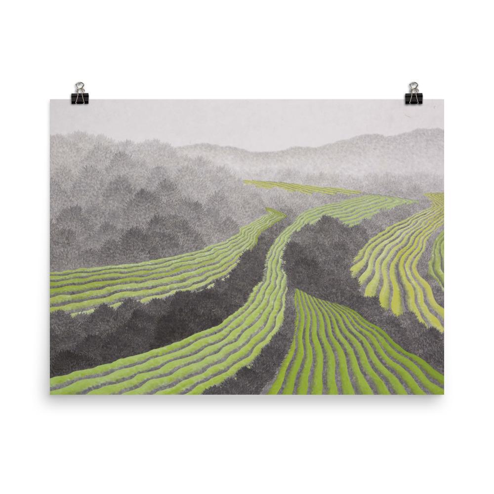 Rice field | Muurdecoratie | Wanddecoratie | Posters | Schilderijen | Canvas Kunst | Kunst voor Huis en Tuin