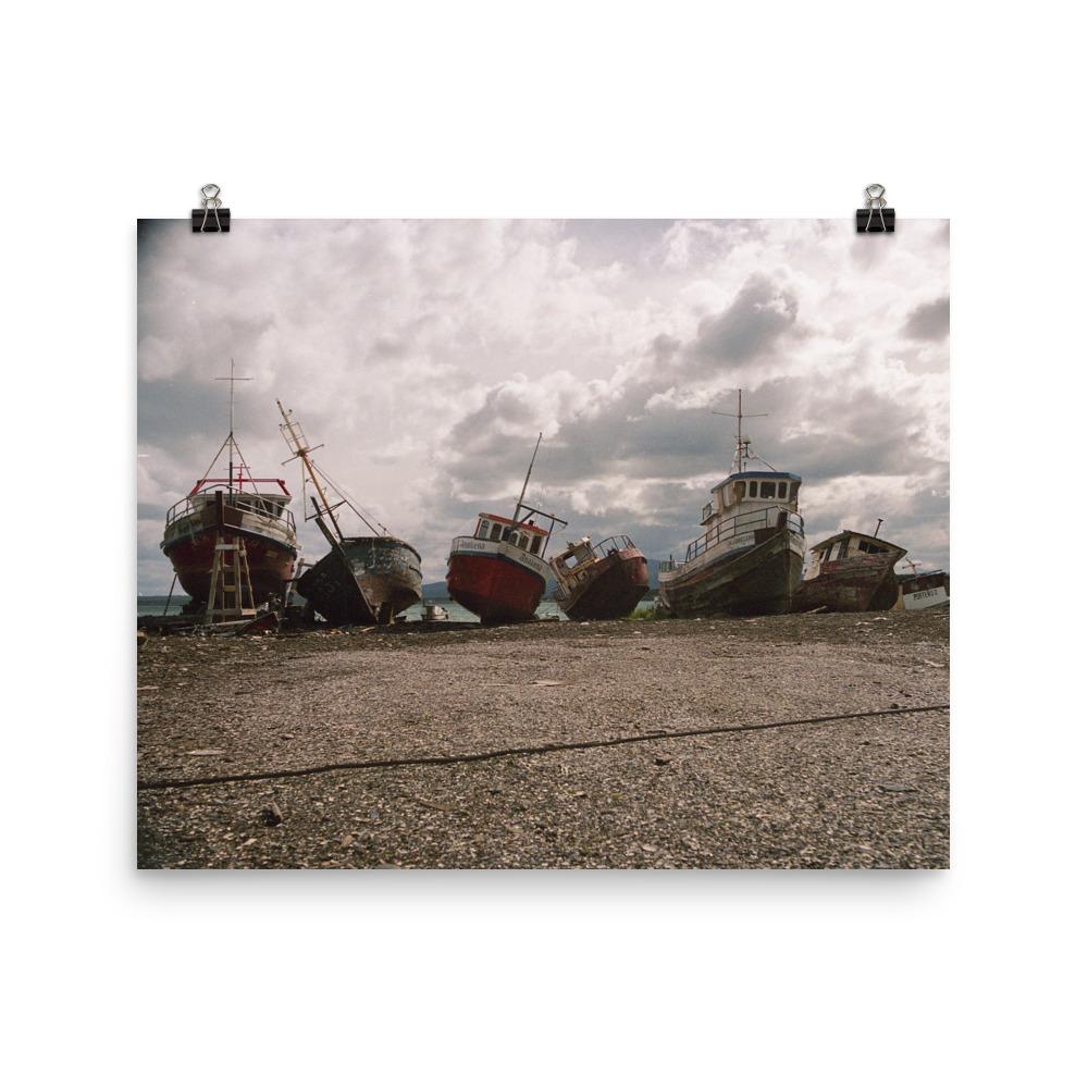 Dormant Ships poster | Muurdecoratie schilderijen | Wanddecoratie canvas kunst afdrukken | Slaapboten visuele kunstwerken