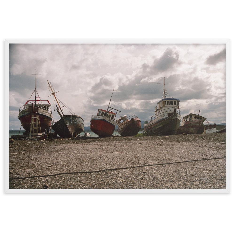 Dormant Ships poster | Muurdecoratie schilderijen | Wanddecoratie canvas kunst afdrukken | Slaapboten visuele kunstwerken